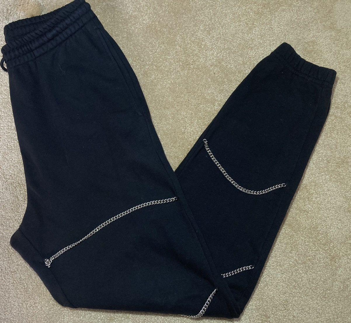 Celine × Hedi Slimane AW21 Celine Chain Track Pants Sweat 2021 Teen Knight Poem S Size US 30 / EU 46 - 1 Thumbnail