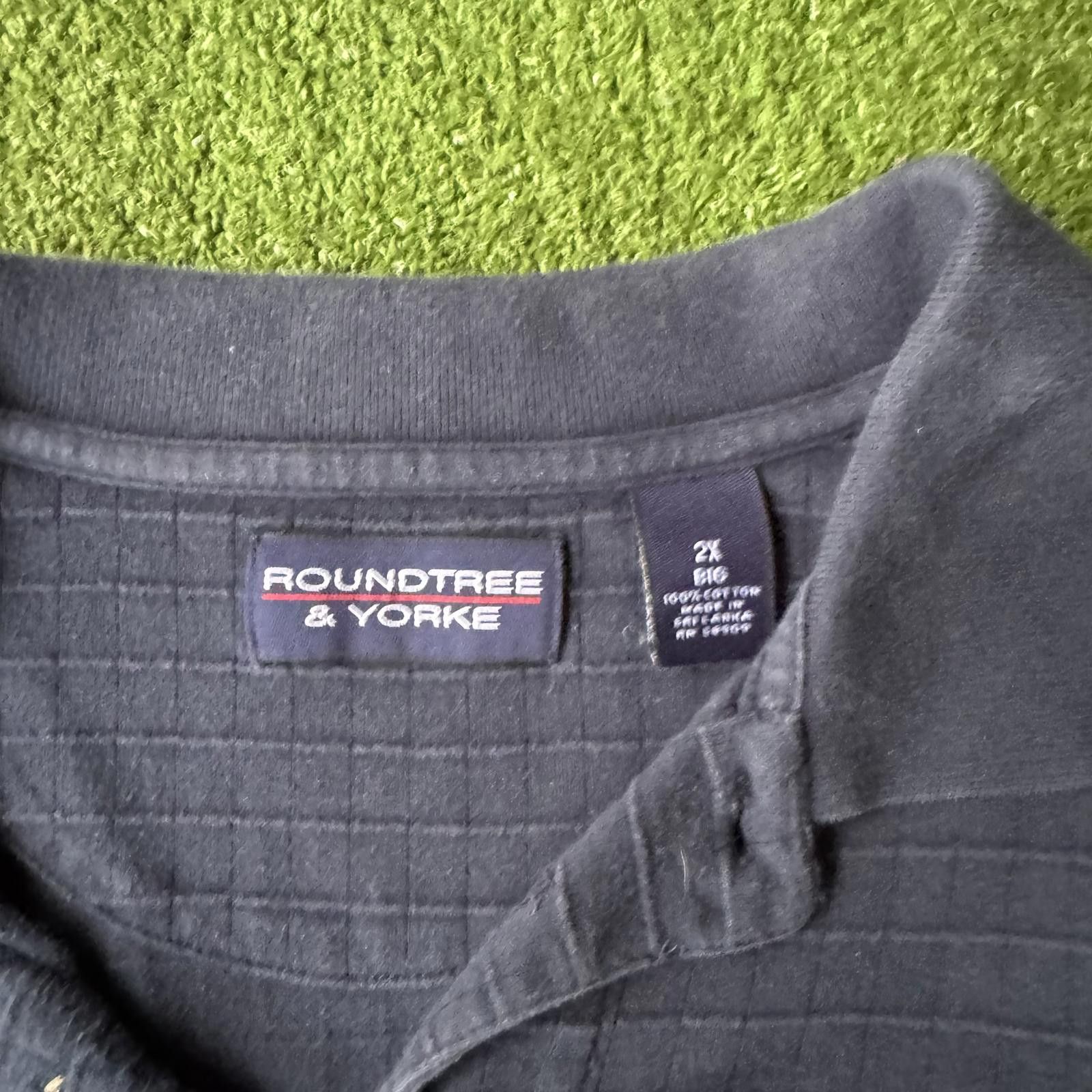 Roundtree & Yorke Roundtree & Yorke Men's 2X Long Sleeve Polo Shirt Size ONE SIZE - 2 Thumbnail