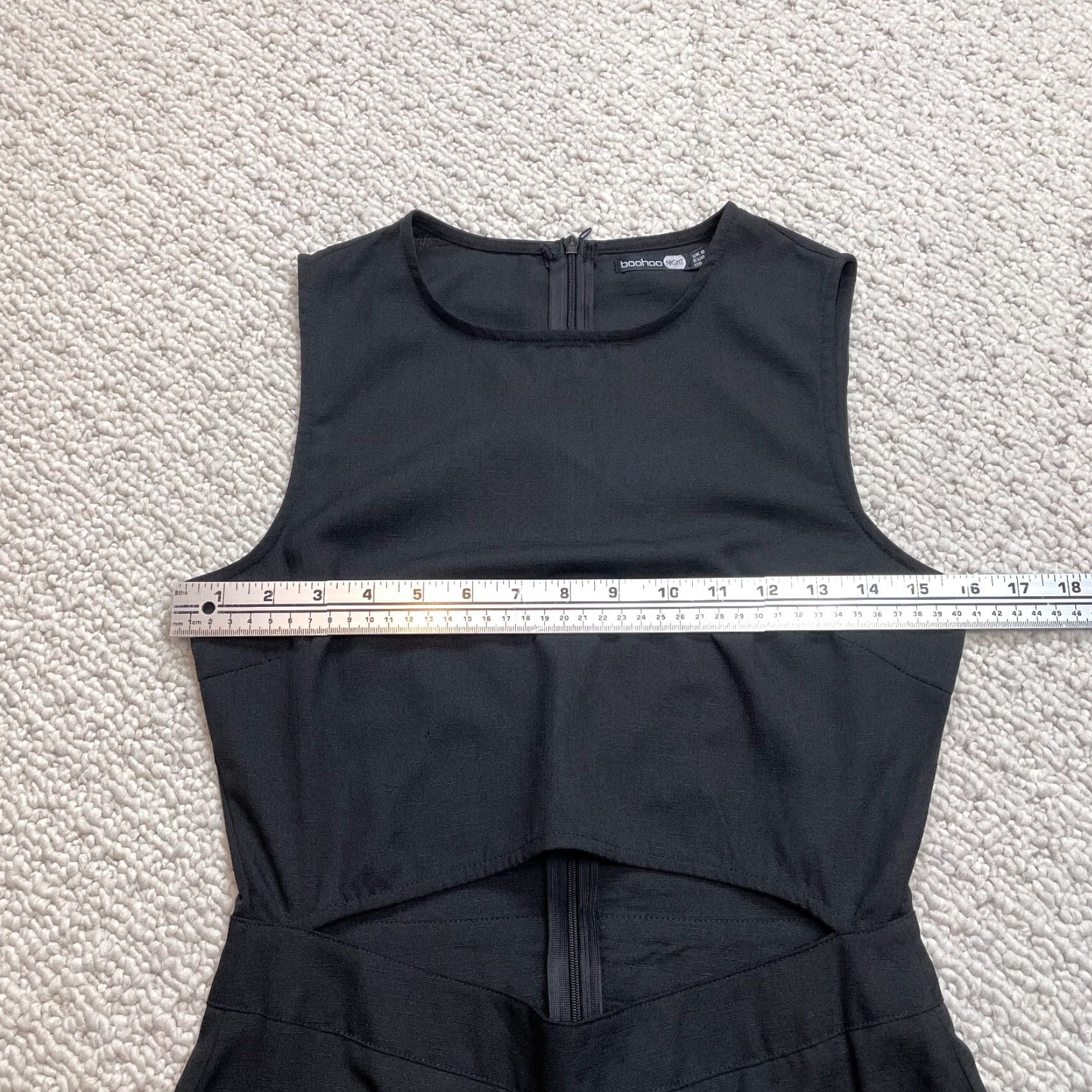 Boohoo Boohoo Jumpsuit Womens 4 Night Black Sleeveless Wide-Leg Polyester Romper Jumper Party/Cocktail Casual Size S / US 4 / IT 40 - 6 Thumbnail