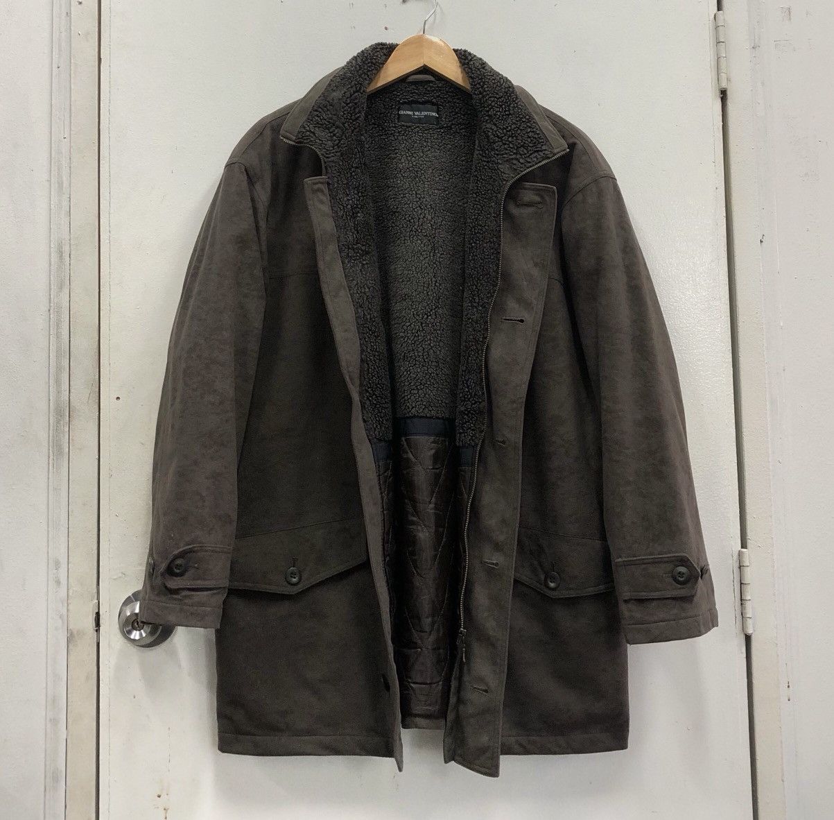 Gianni Valentino Gianni Valentino Limited Velvet Lined Fleece Coat Jacket Size US L / EU 52-54 / 3 - 2 Thumbnail