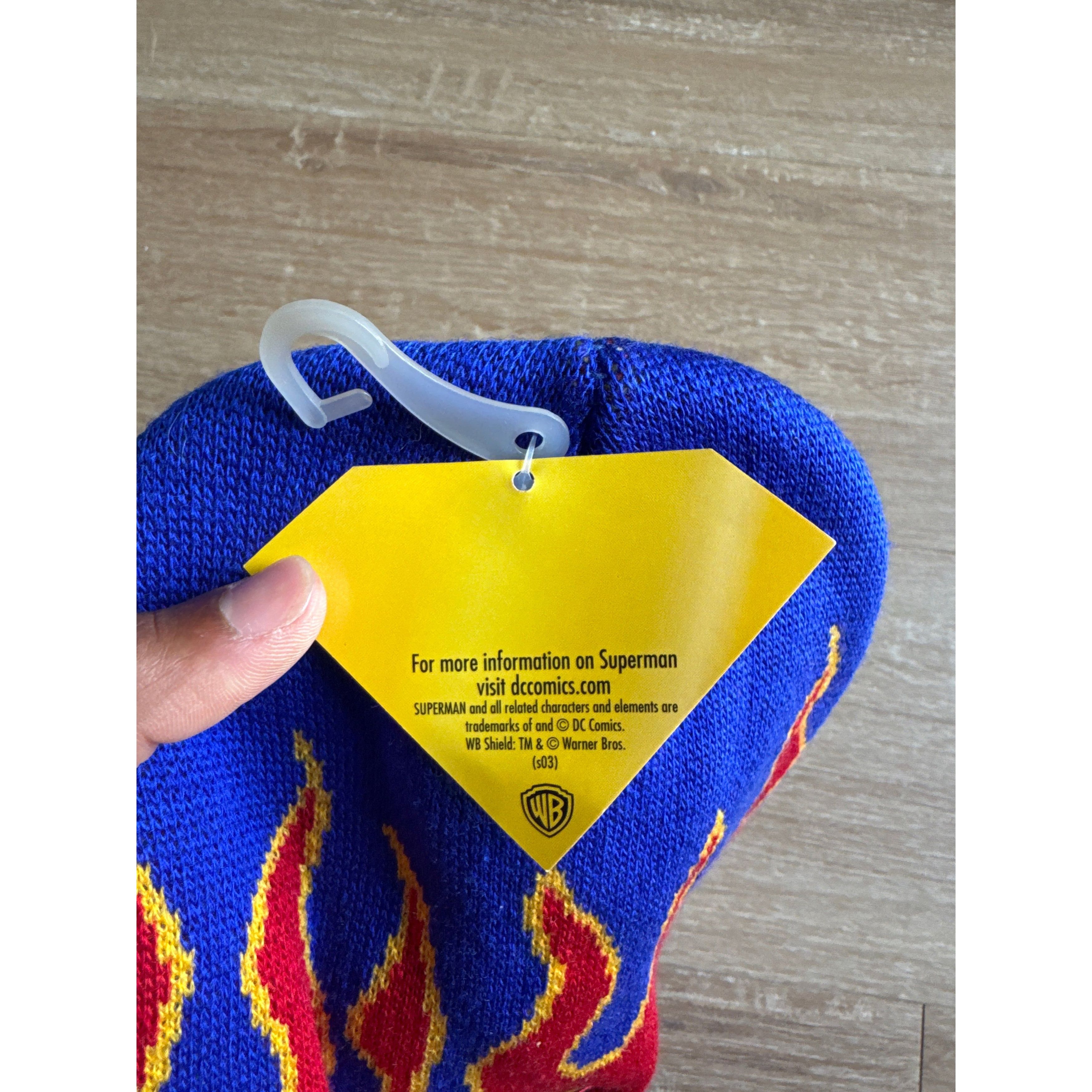 Other Vintage Y2K Superman Flame Beanie Size ONE SIZE - 3 Thumbnail