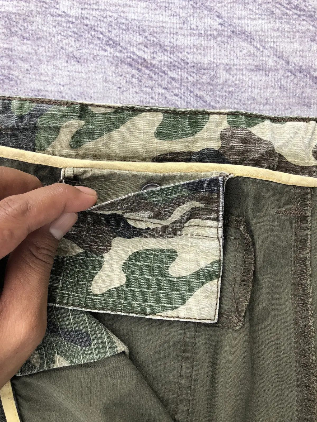 Japanese Brand Columbia Green Cargo Multi-Pocket Tectical Pants Size US 33 - 11 Thumbnail