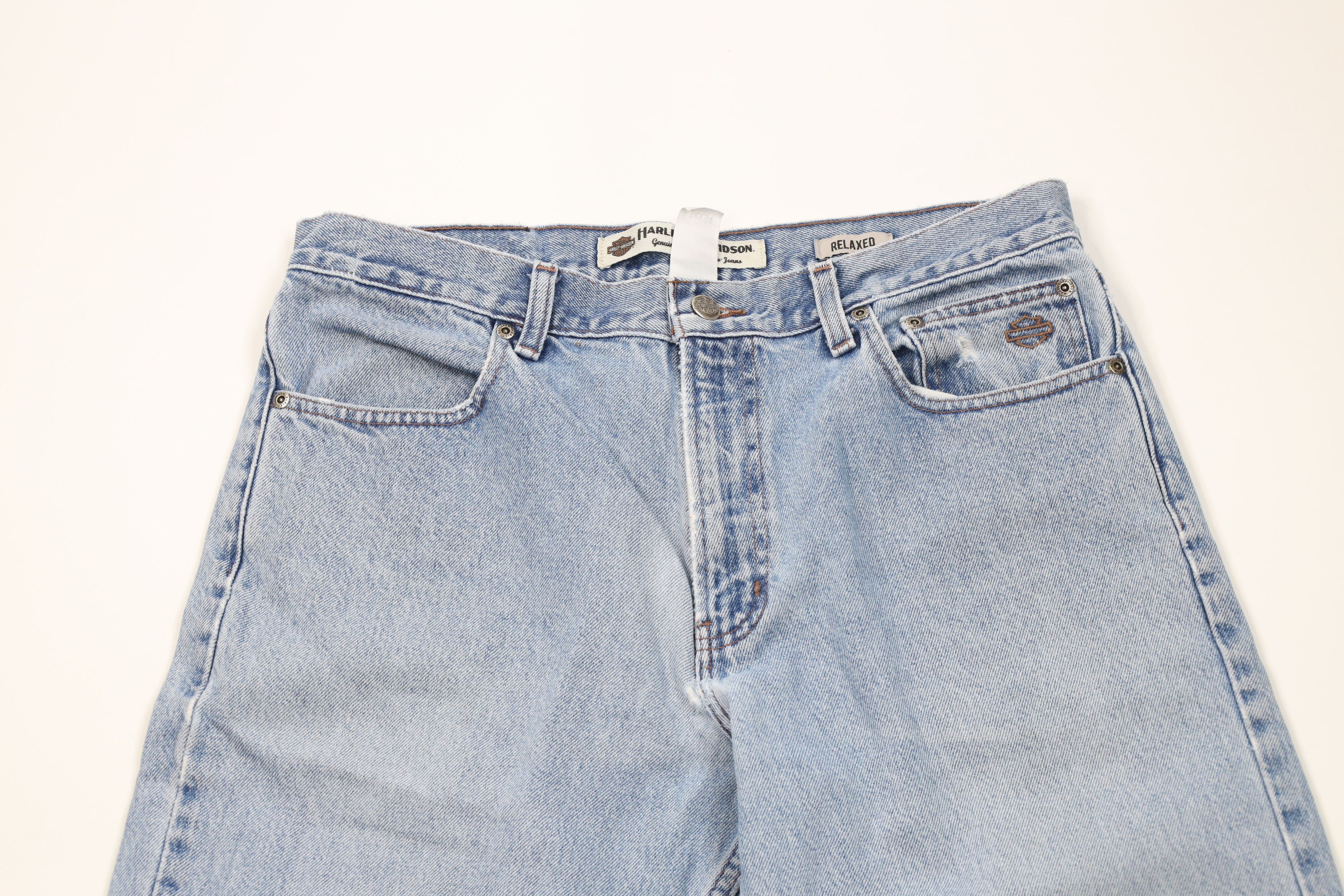 Harley Davidson × Vintage Vintage Harley Davidson Relaxed Fit Straight Leg Jeans Size US 34 / EU 50 - 2 Thumbnail