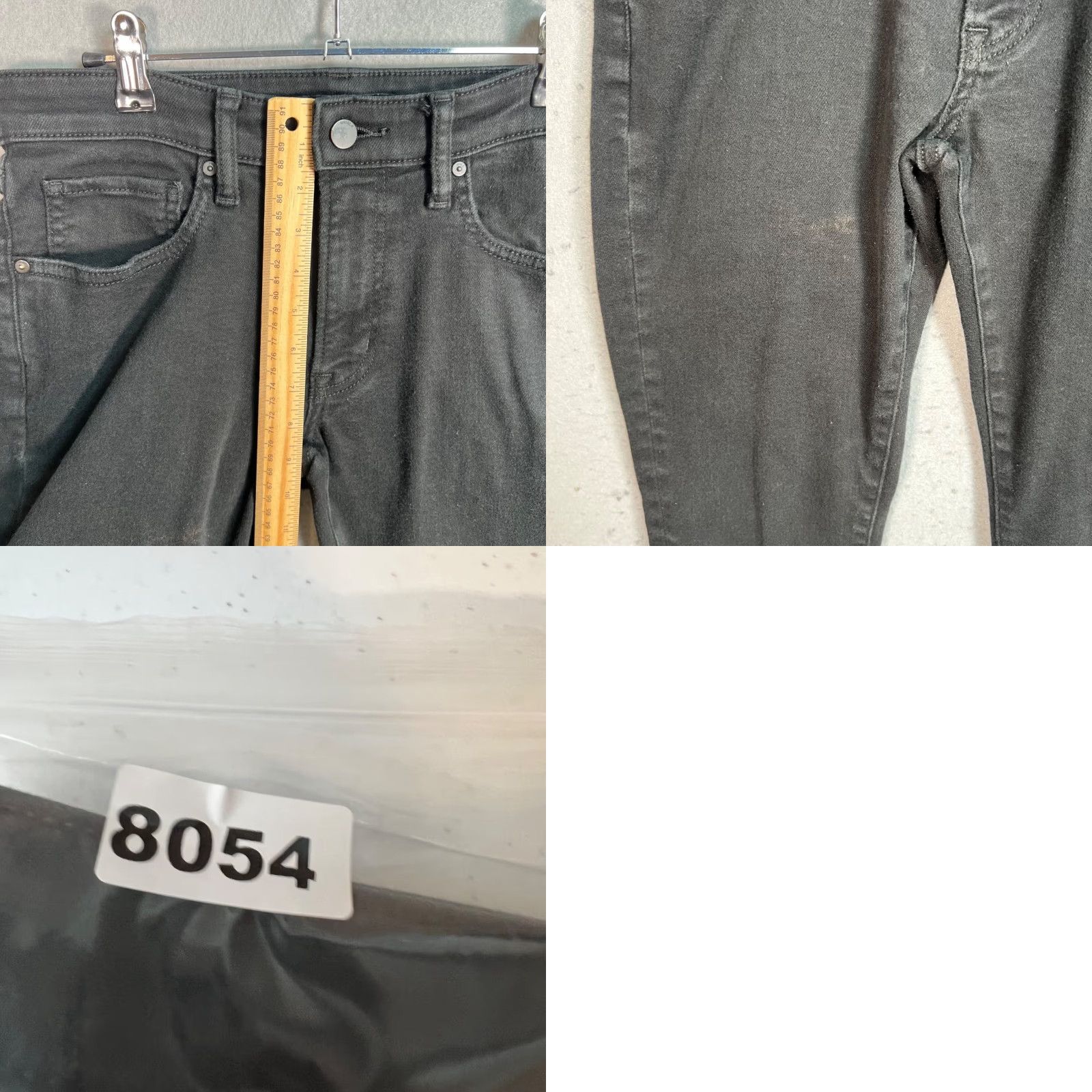 Uniqlo Uniqlo Womens Black Skinny Fit Jeans Size 31 Dark Wash Denim Size 24" / US 00 / IT 34 - 8 Thumbnail