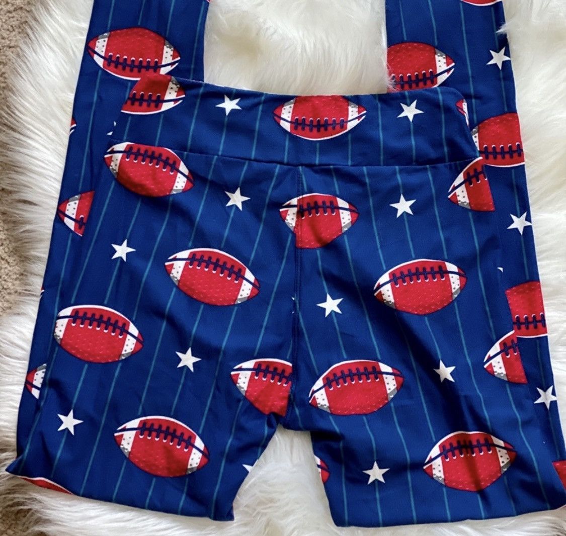 Other FOOTBALL PRINT MID RISE LEGGINGS OS Size 24" / US 00 / IT 34 - 6 Thumbnail
