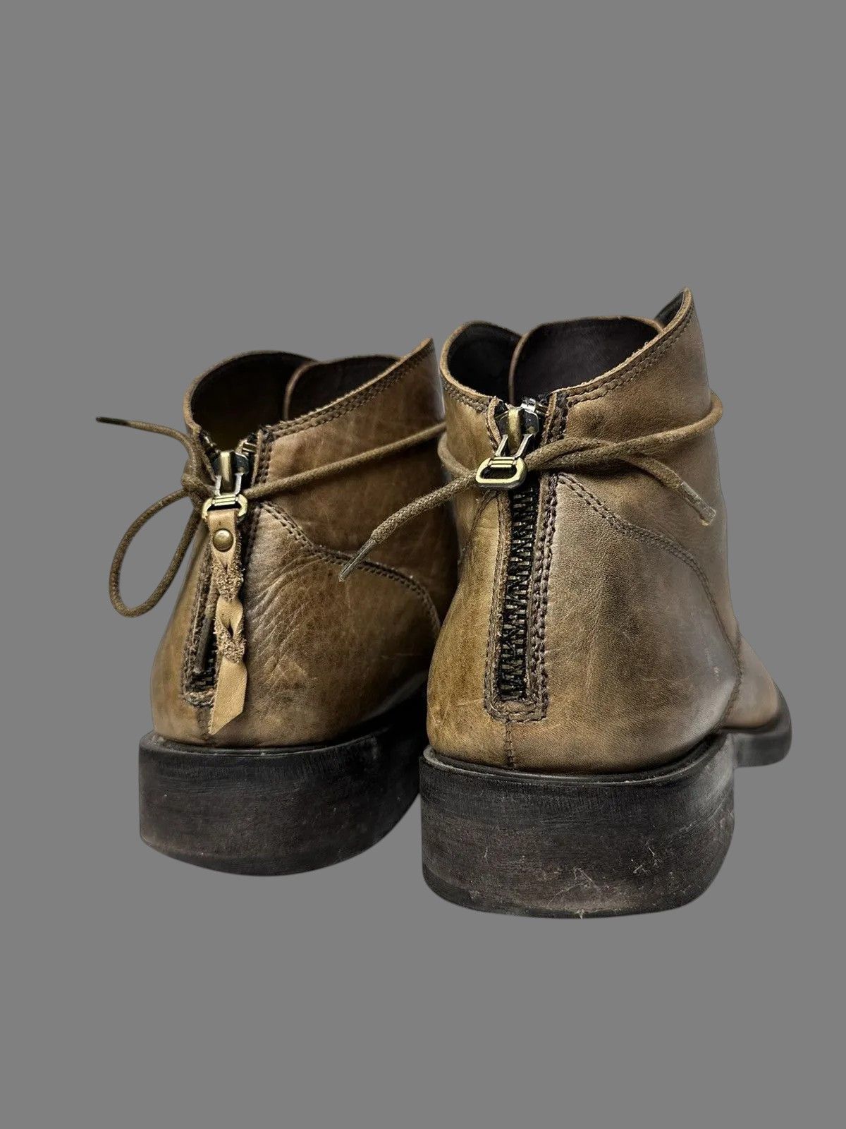 14th Addiction McCrain Brown Leather Boots Rugged Vintage Outdoor Style Size US 9 / EU 42 - 5 Thumbnail