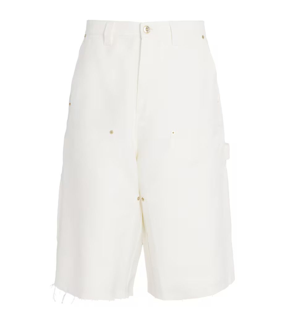 Wales Bonner o1mle0825 Kingston Shorts in White Size US 36 / EU 52 - 1 Thumbnail