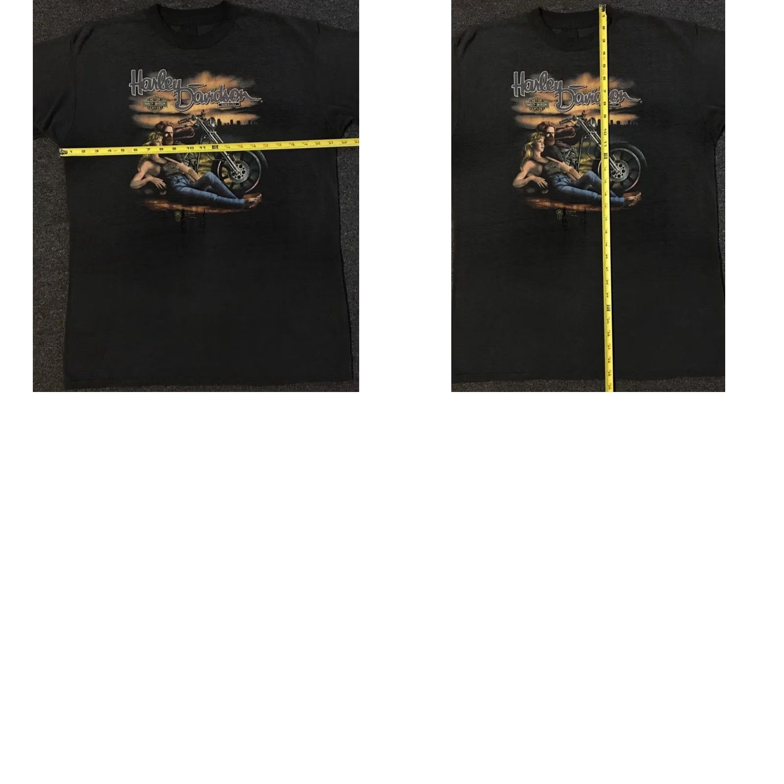 Harley Davidson VINTAGE Harley Davidson 3D Emblem Shirt XL Black Distressed Texarkana 80s 90s Biker Grunge USA USA Mens T-Shirt Graphic Tee Size US L / EU 52-54 / 3 - 10 Thumbnail