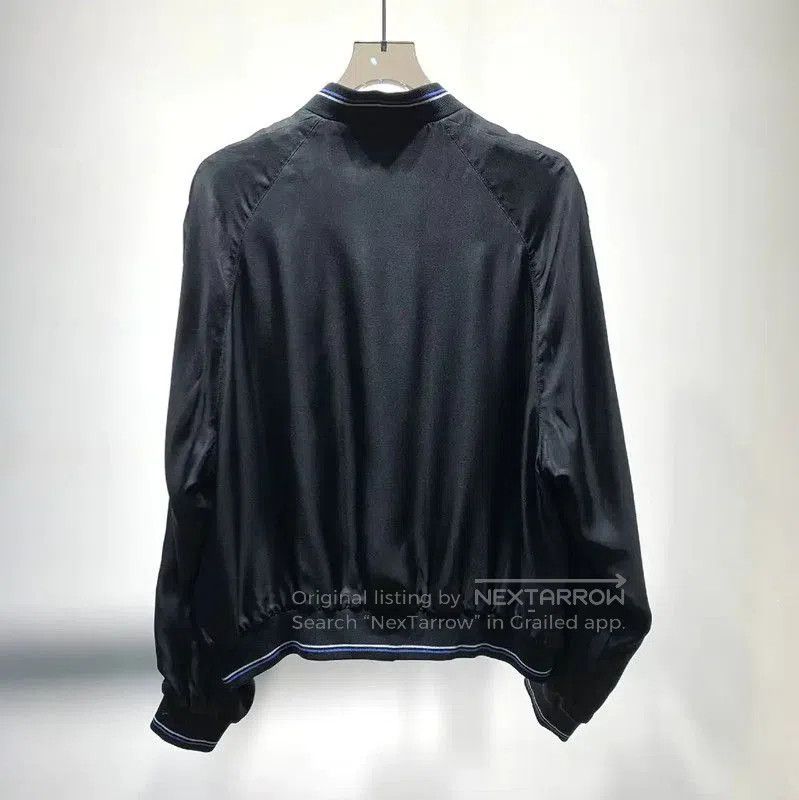 Prada Prada Black Men's Jacket with Blue Stripes. Size US L / EU 52-54 / 3 - 7 Thumbnail