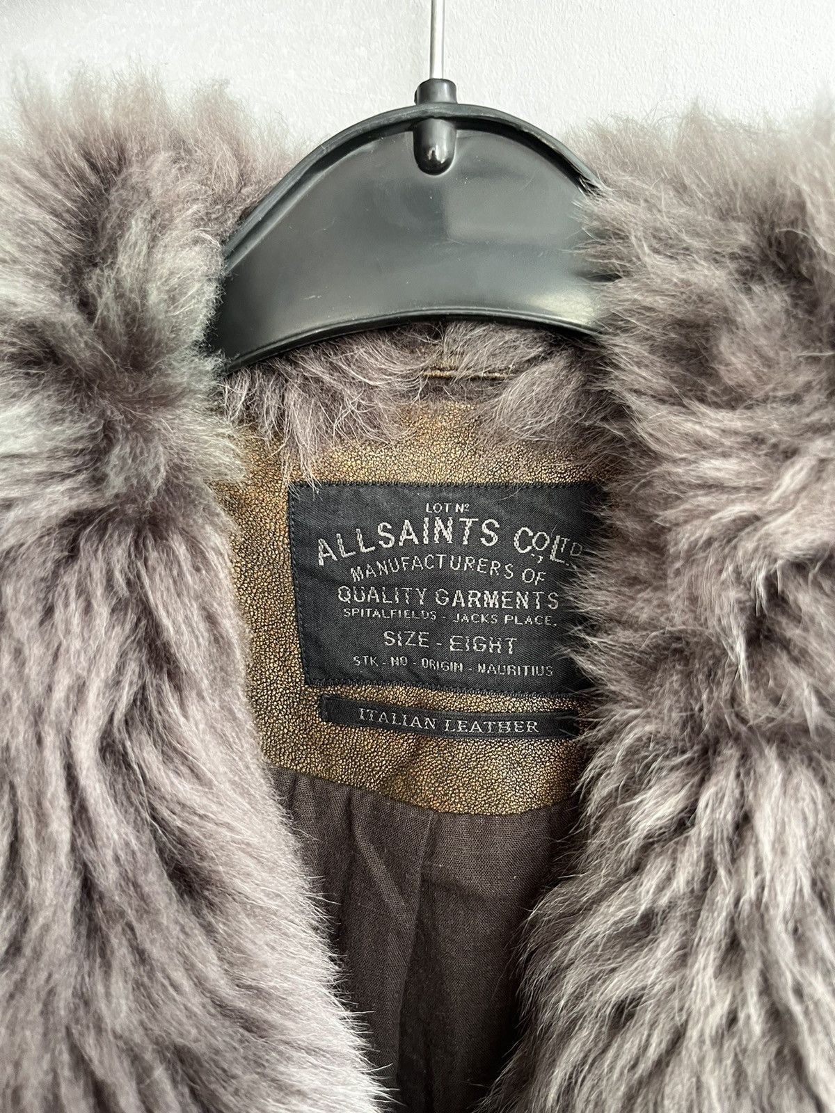 Allsaints × Hysteric Glamour AllSaints MURES Sheepskin Shearling Leather Jacket Size M / US 6-8 / IT 42-44 - 8 Thumbnail