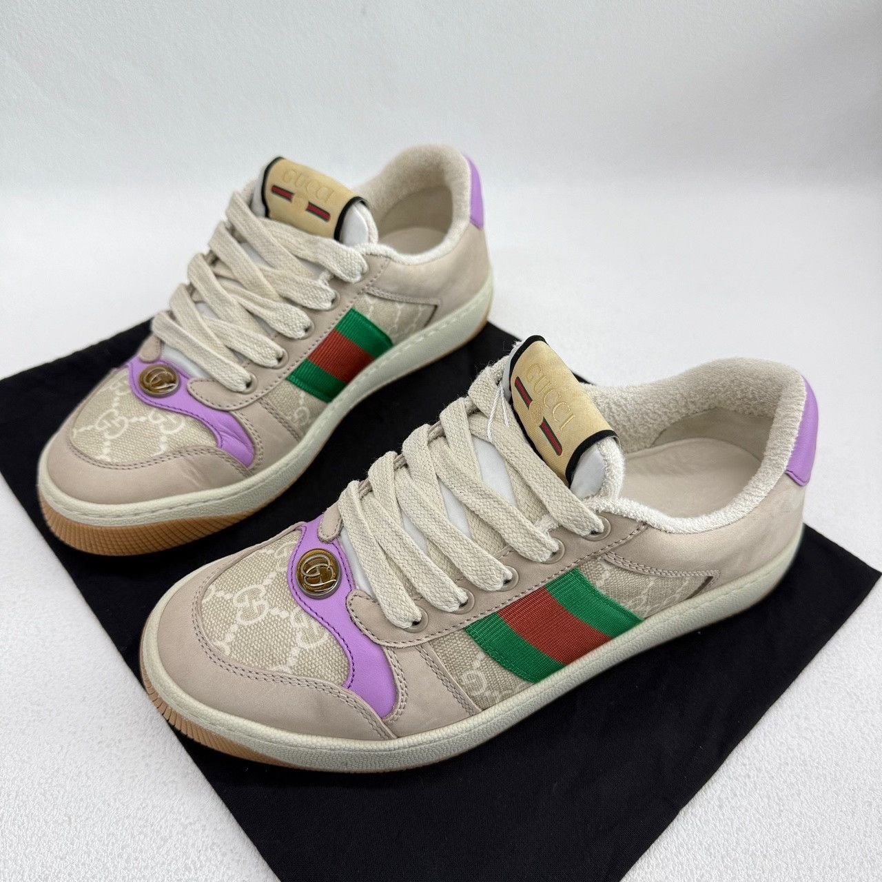 Gucci Gucci Leather Multi Lowtop Sneakers us_5 Women Size US 5 / IT 35 - 1 Thumbnail