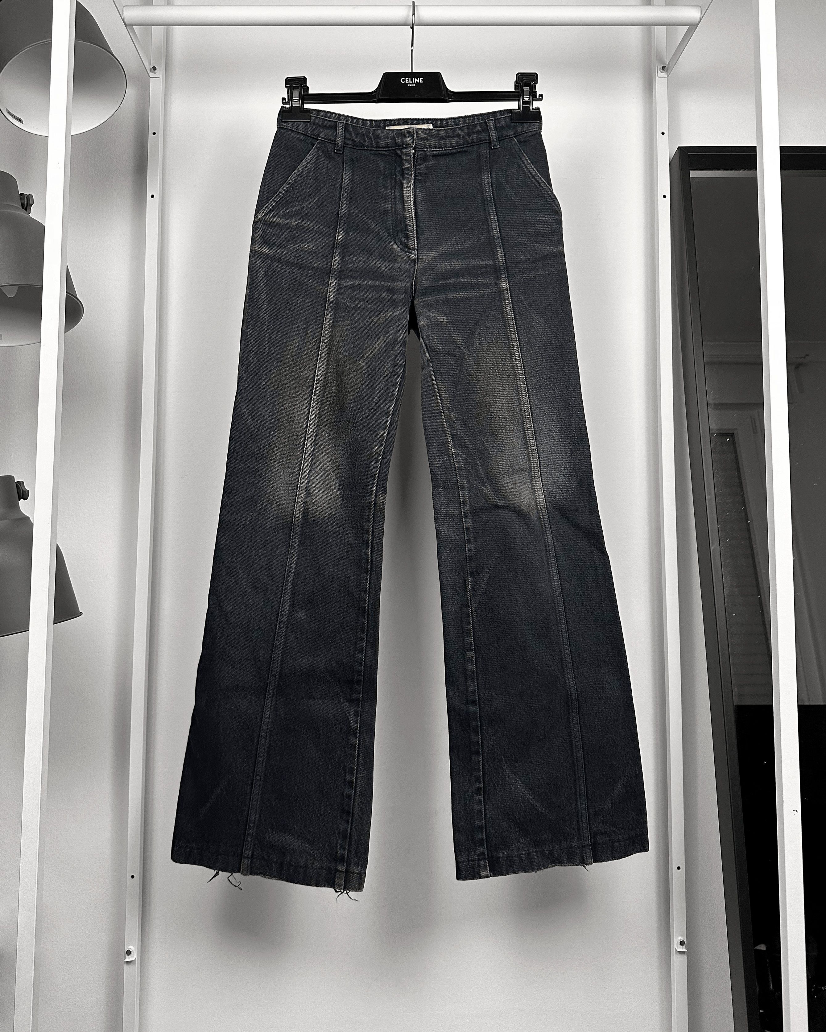 Balenciaga Balenciaga Paris Bleached Flared Denim Size US 27 - 1 Thumbnail