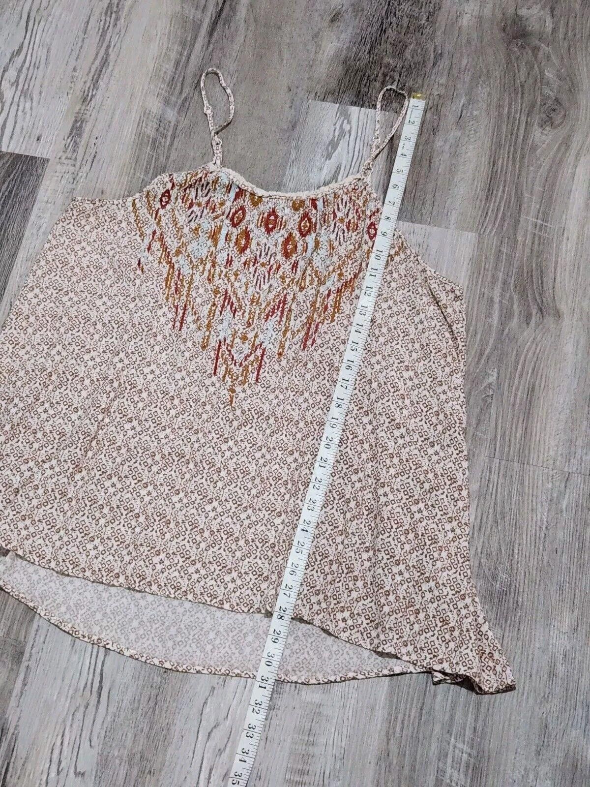 Designer Knox Rose Tank Top Extra Large Boho Hippie Floral Flowy Size XL / US 12-14 / IT 48-50 - 5 Thumbnail
