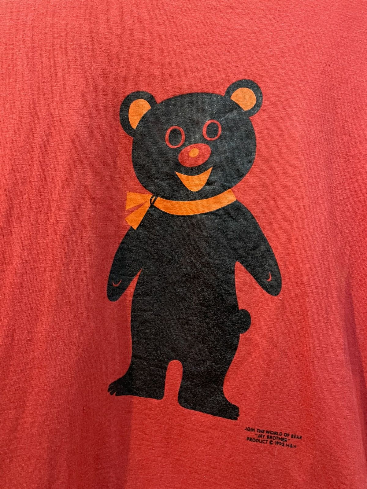 Band Tees × Vintage JOIN THE WORLD BEAR 90's Size US M / EU 48-50 / 2 - 2 Thumbnail