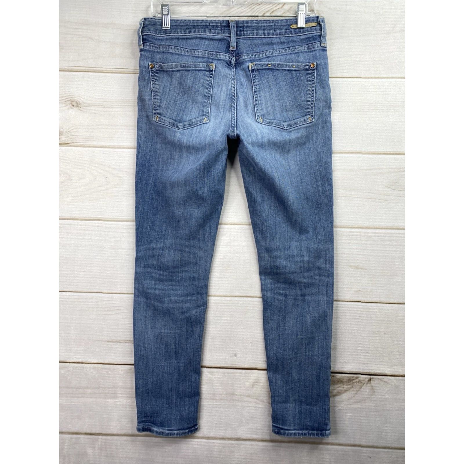 Anthropologie Anthropologie Pilcro No. 29 Jeans Women’s 29 Straight Leg Stretch Mid Rise Denim Blue 5-Pocket Design Slim Regular Womens Jeans Size 29" - 7 Thumbnail