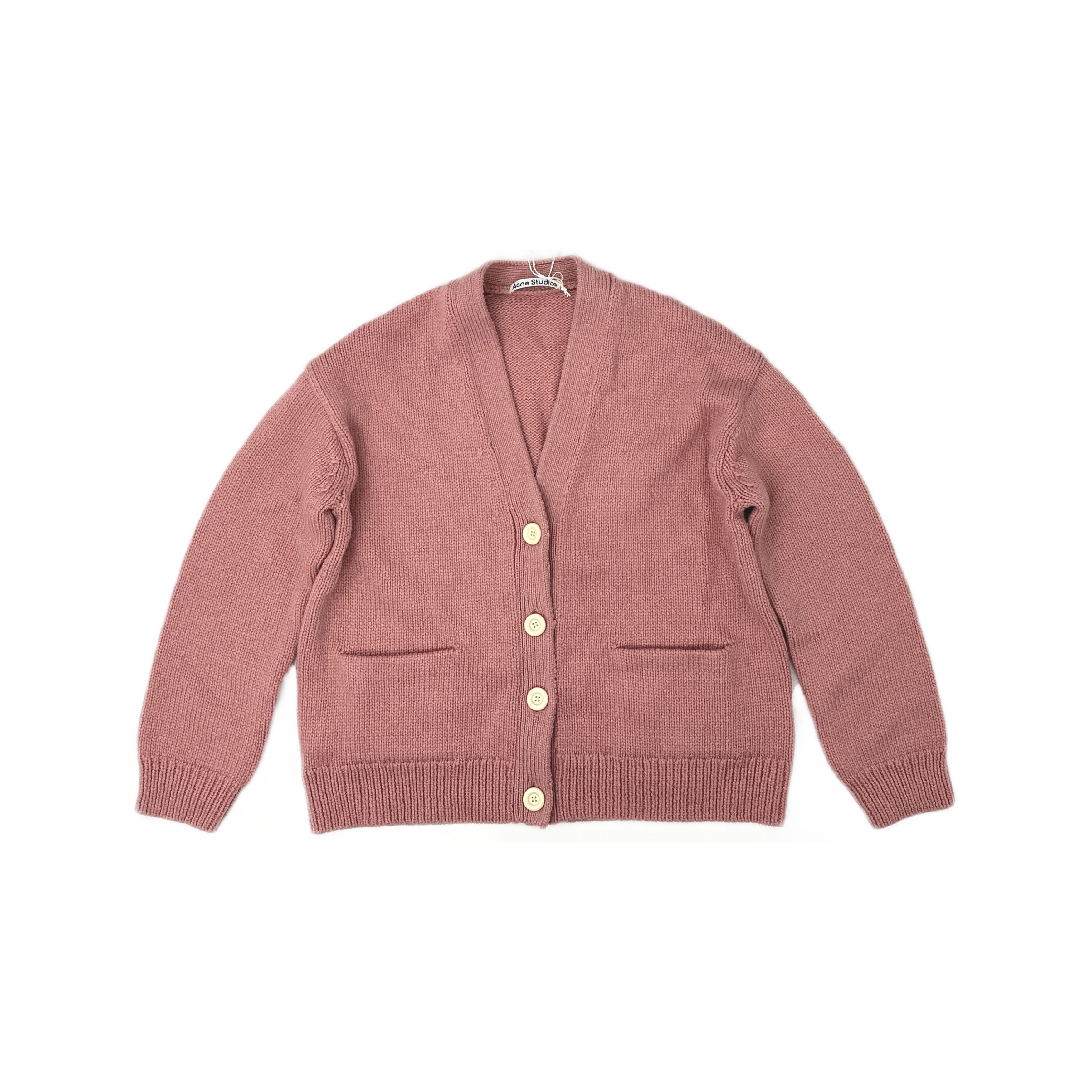 Acne Studios Acne Studios Pink Wool Cardigan Size S Size S / US 4 / IT 40 - 1 Thumbnail