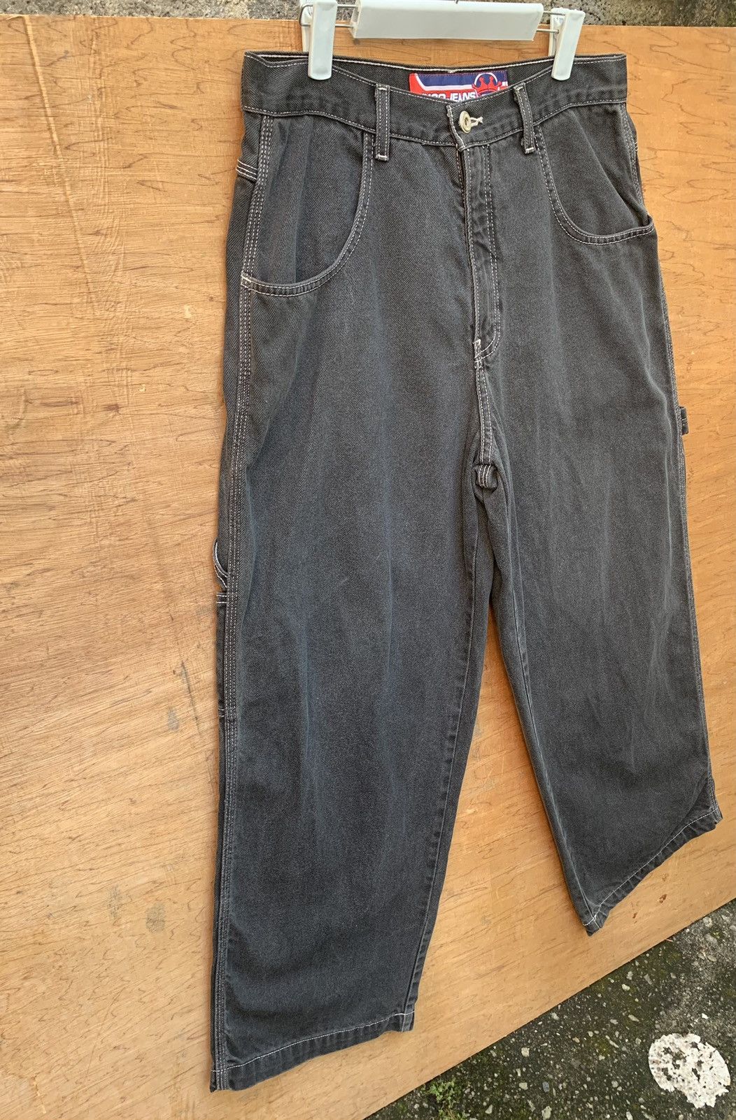JNCO Rare!! JNCO JEANS Baggy Carpenter Crown Embroidered Denim Size US 31 - 5 Thumbnail