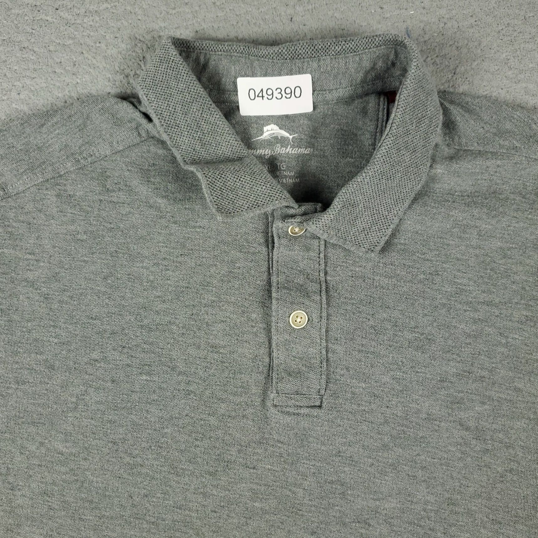Tommy Bahama Tommy Bahama Polo Shirt Mens XL Gray Casual Short Sleeve Activewear Size US XL / EU 56 / 4 - 2 Thumbnail