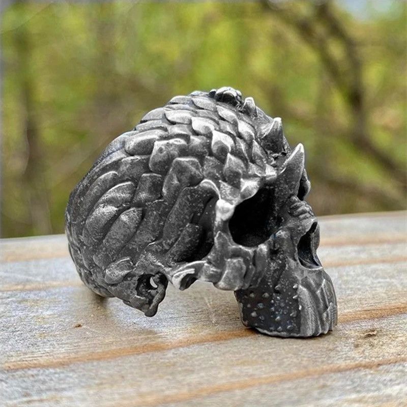 Other Scales Design Skull Skeleton Ring Size ONE SIZE - 1 Preview