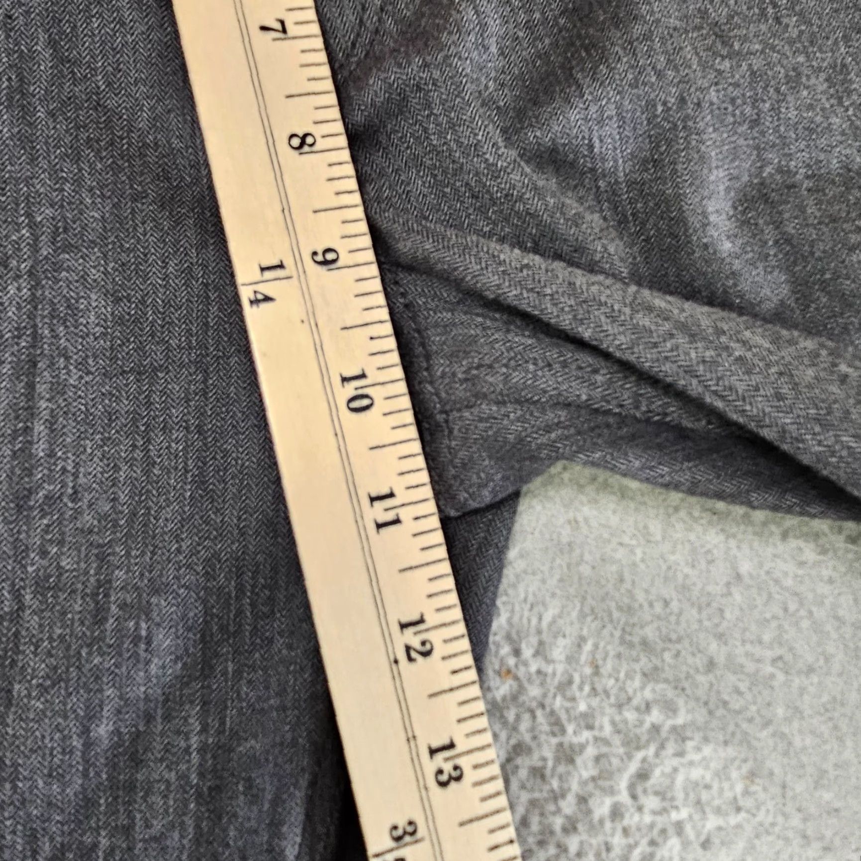 Express Express Dress Pants Mens 36x30 Gray Photographer Wool Stretch Herringbone Chinos Dress Pants Mens Gray Wool Blend Herringbone Express Photographer Size US 36 / EU 52 - 3 Thumbnail