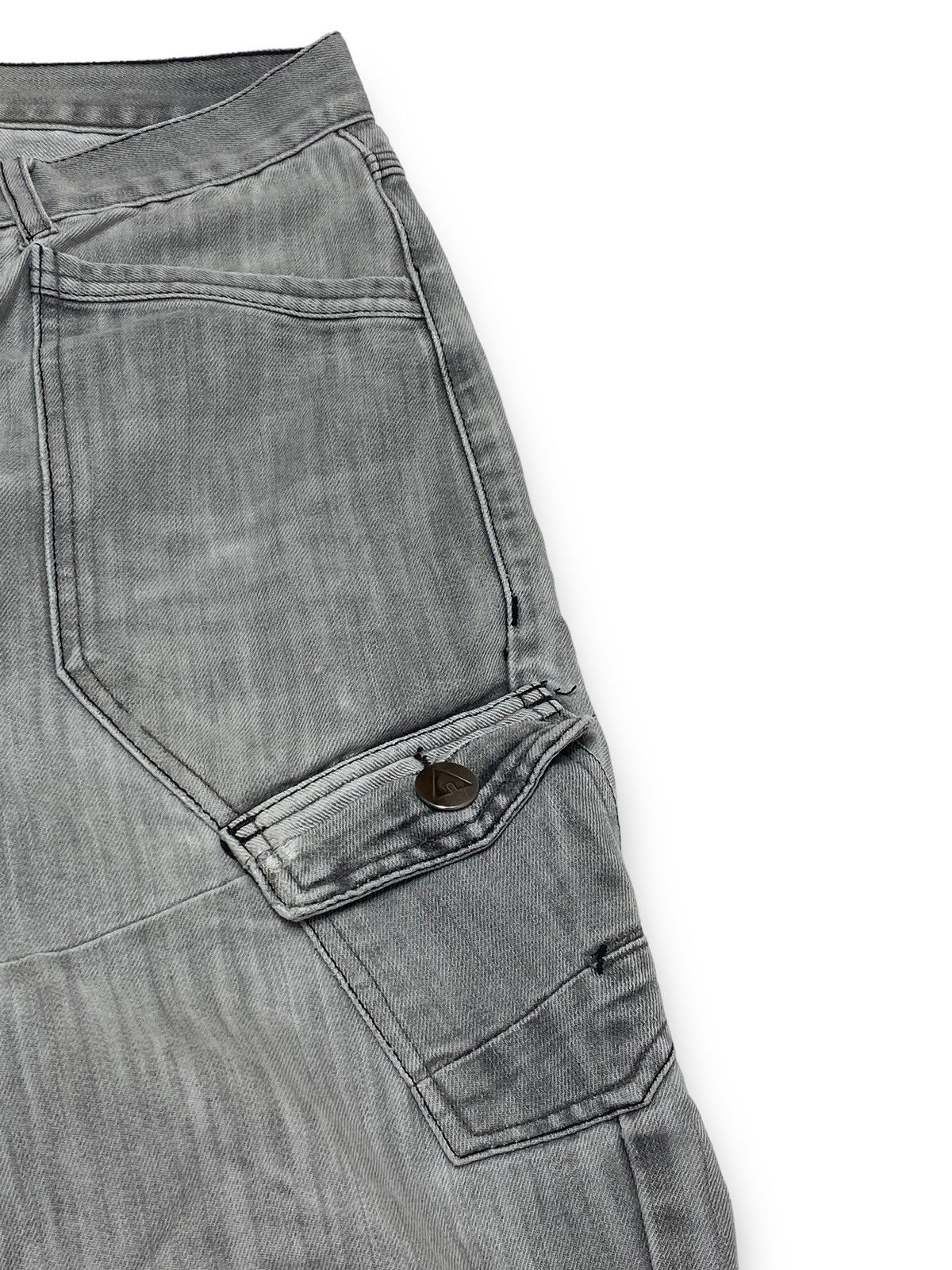 Jean Vintage AIRWALK Crazy Skater Grey Jeans Denim Y2K #2 Size US 32 / EU 48 - 4 Thumbnail