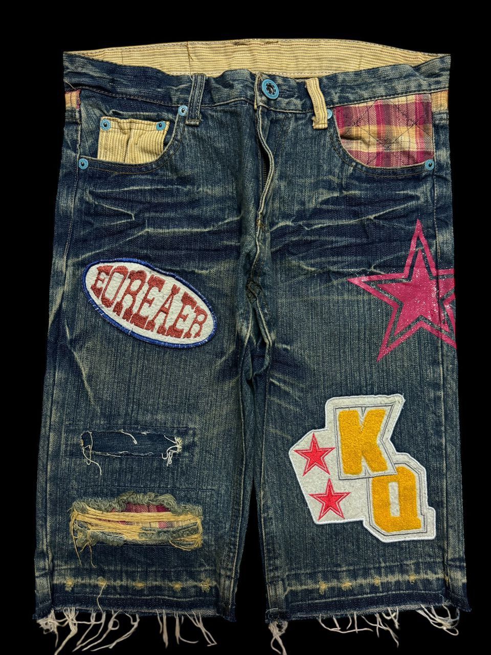 Vintage 💥Insane💥Vintage Japanese Grunge Short ClawMark Distress Size US 30 / EU 46 - 1 Thumbnail