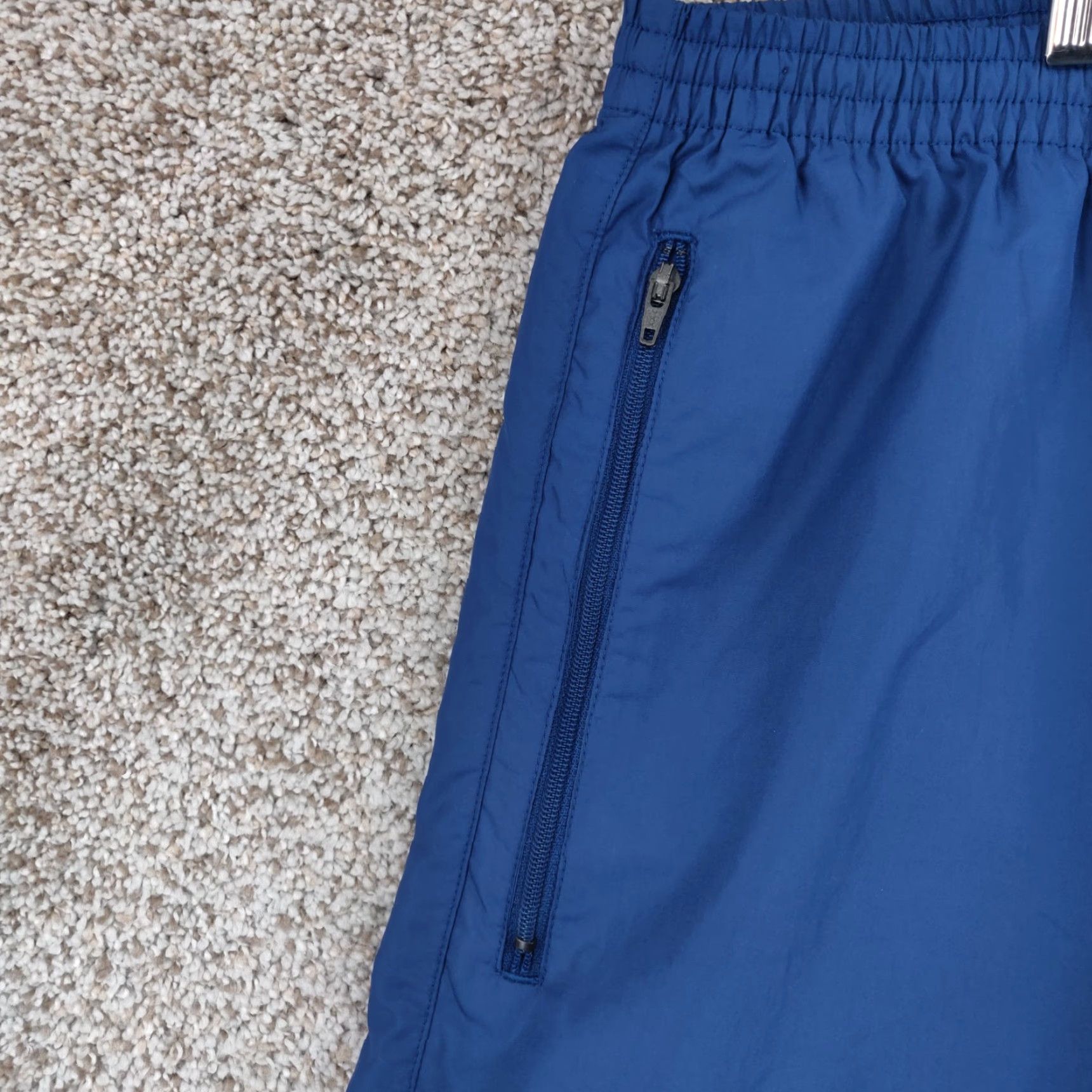 Nike VINTAGE Nike Pants Mens Large Blue Unlined Track Warmup Jogger Ankle Zip Y2k Size US 33 - 7 Thumbnail