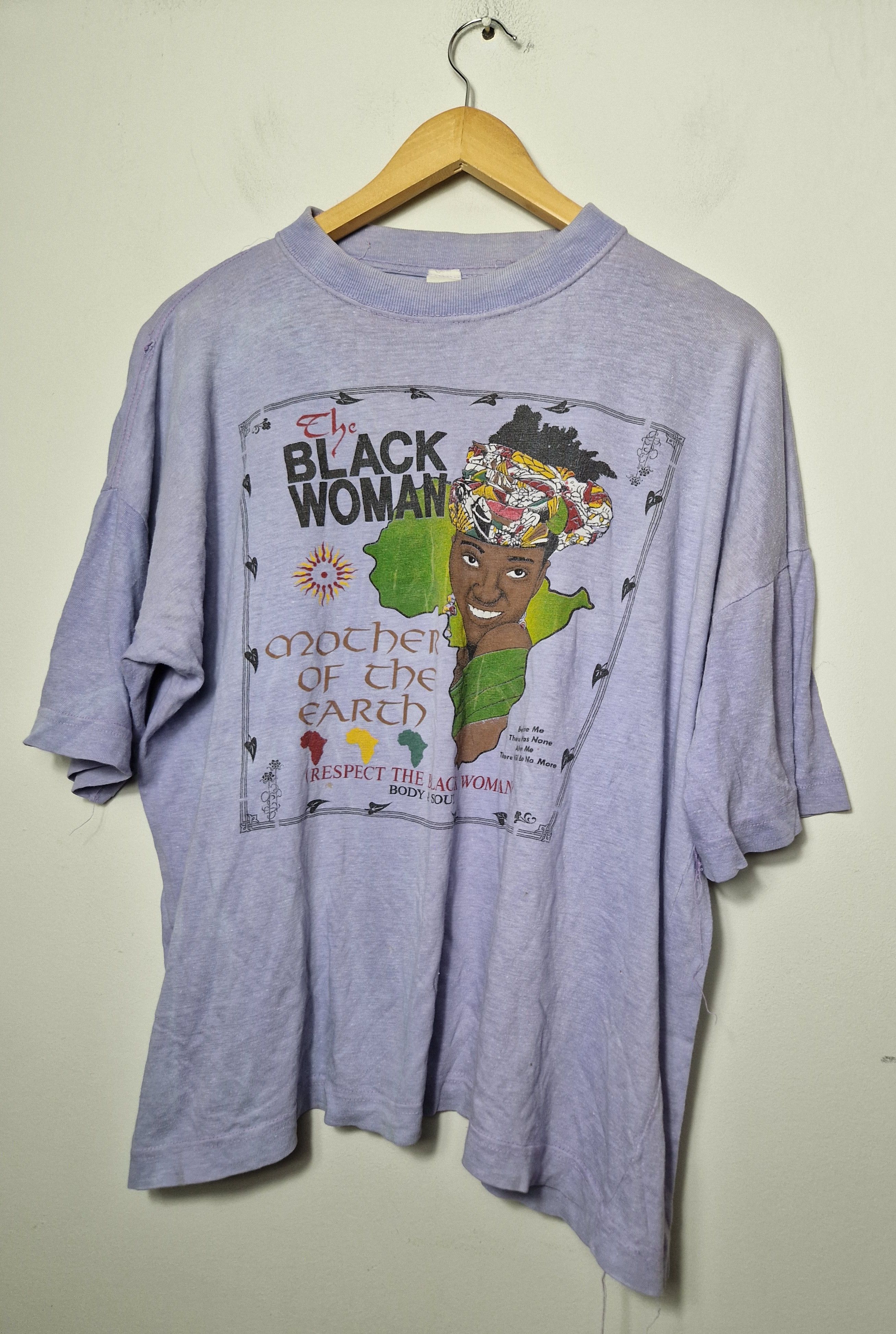 Vintage Vintage Black Lives Matter Africa black woman tee 90s Size L / US 10 / IT 46 - 1 Thumbnail