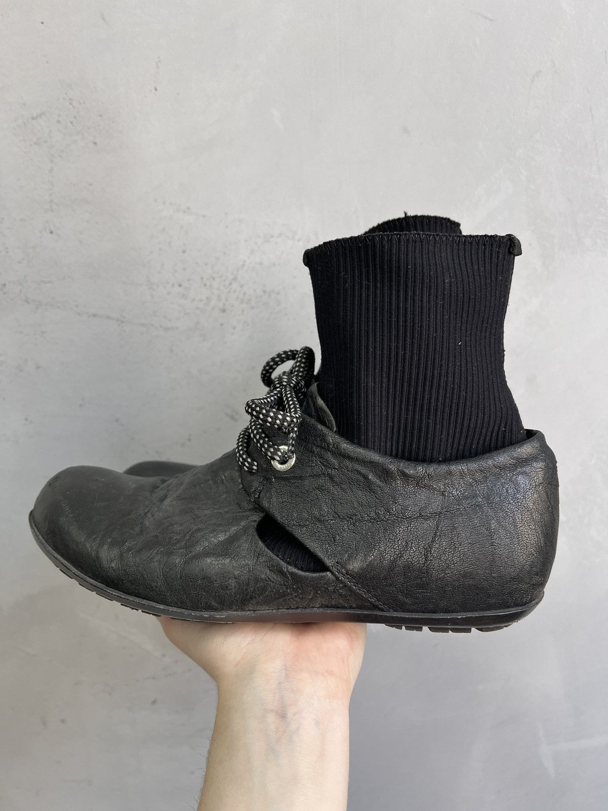 Trippen Rick owens style Leather Shoes Ankle Sock Boots Y2K Style Size US 7 / IT 37 - 7 Thumbnail