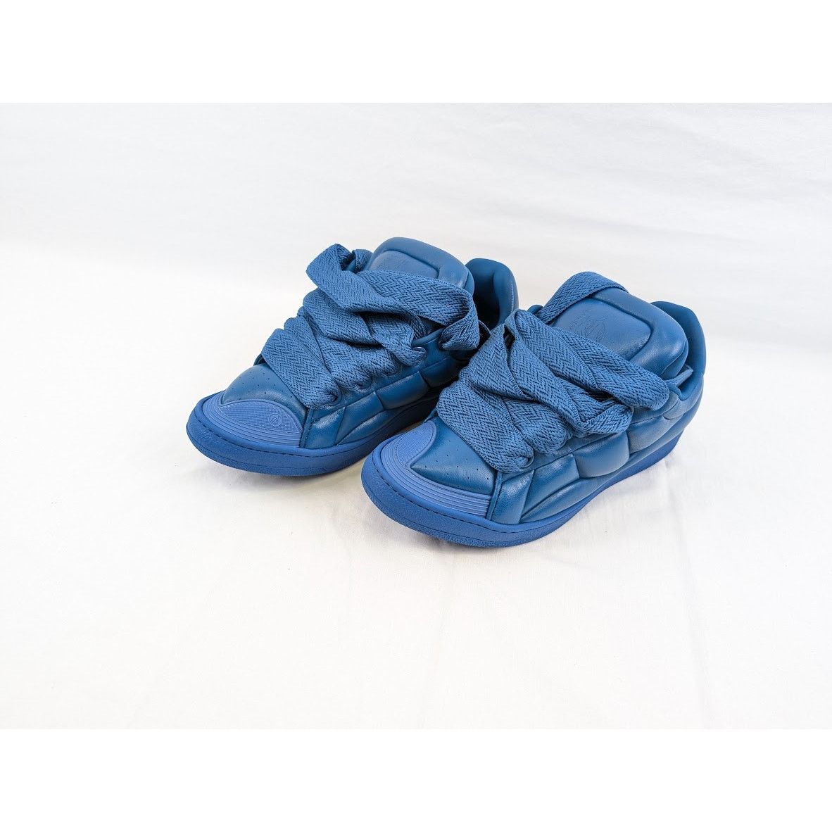 Lanvin o1rshd1 Curb XL Low Top Sneakers in Blue Size US 11 / EU 44 - 20 Thumbnail