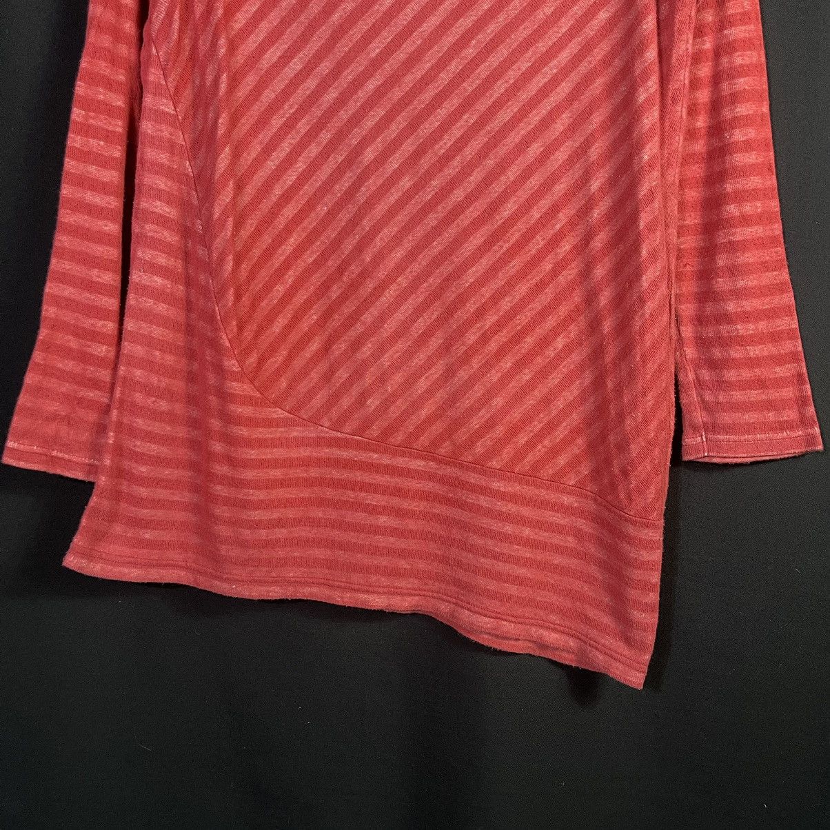 Y's × Yohji Yamamoto Y’s For Living Asymmetrical Stripes Blouse Shirt Size M / US 6-8 / IT 42-44 - 3 Thumbnail