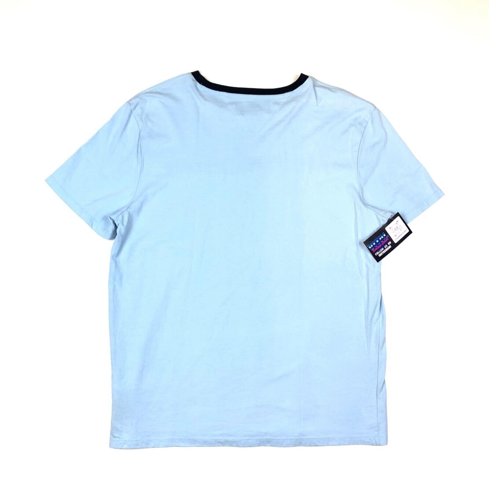 Tommy Hilfiger Tommy Hilfiger Spellout Light Blue Ringer Tee T Shirt Medium Size US M / EU 48-50 / 2 - 4 Thumbnail