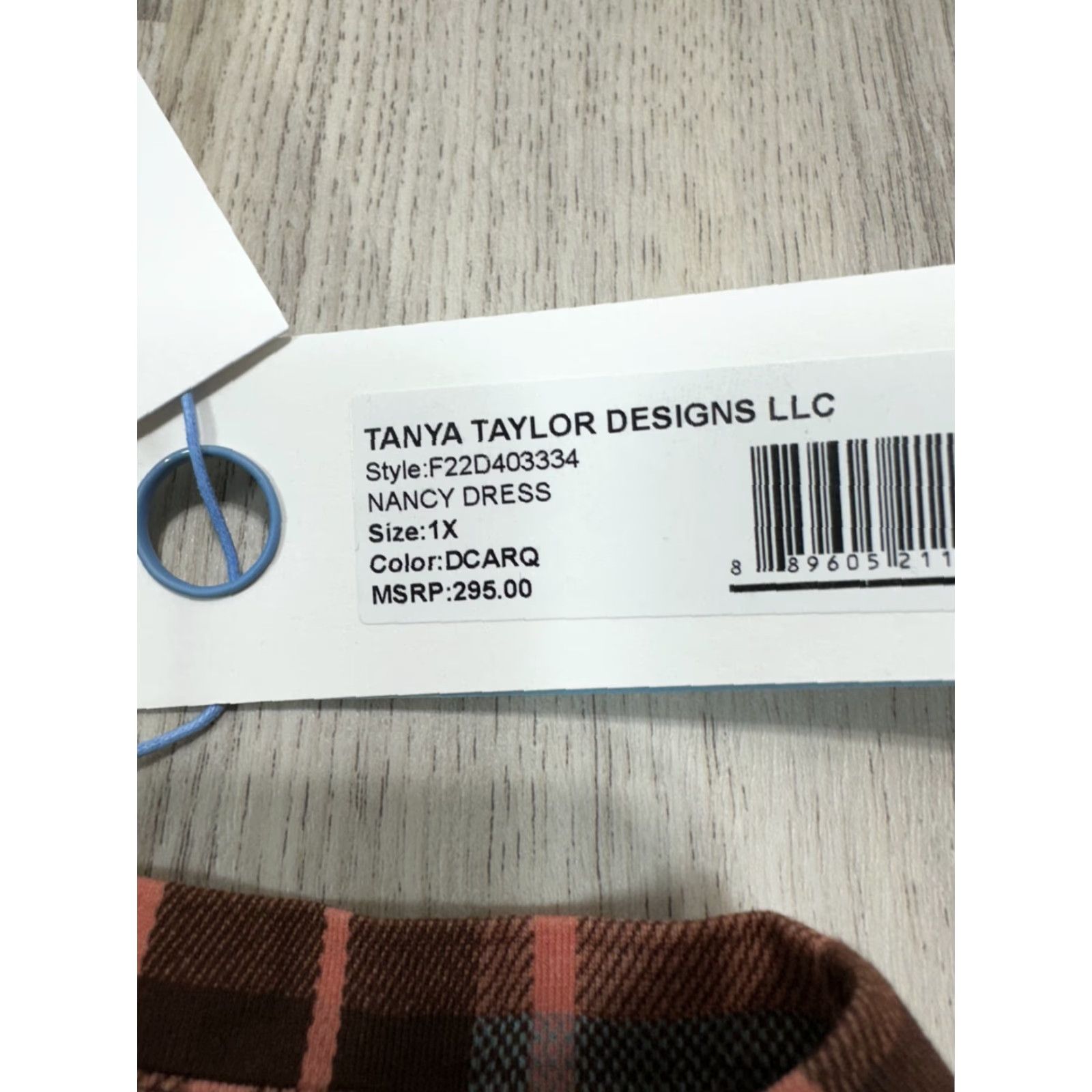 Tanya Taylor Tanya Taylor Designs Nancy Dress Gray Burgundy Plaid 1X NWT Organic Cotton Midi Dress Women Plus Jacket? Size XL / US 12-14 / IT 48-50 - 7 Thumbnail