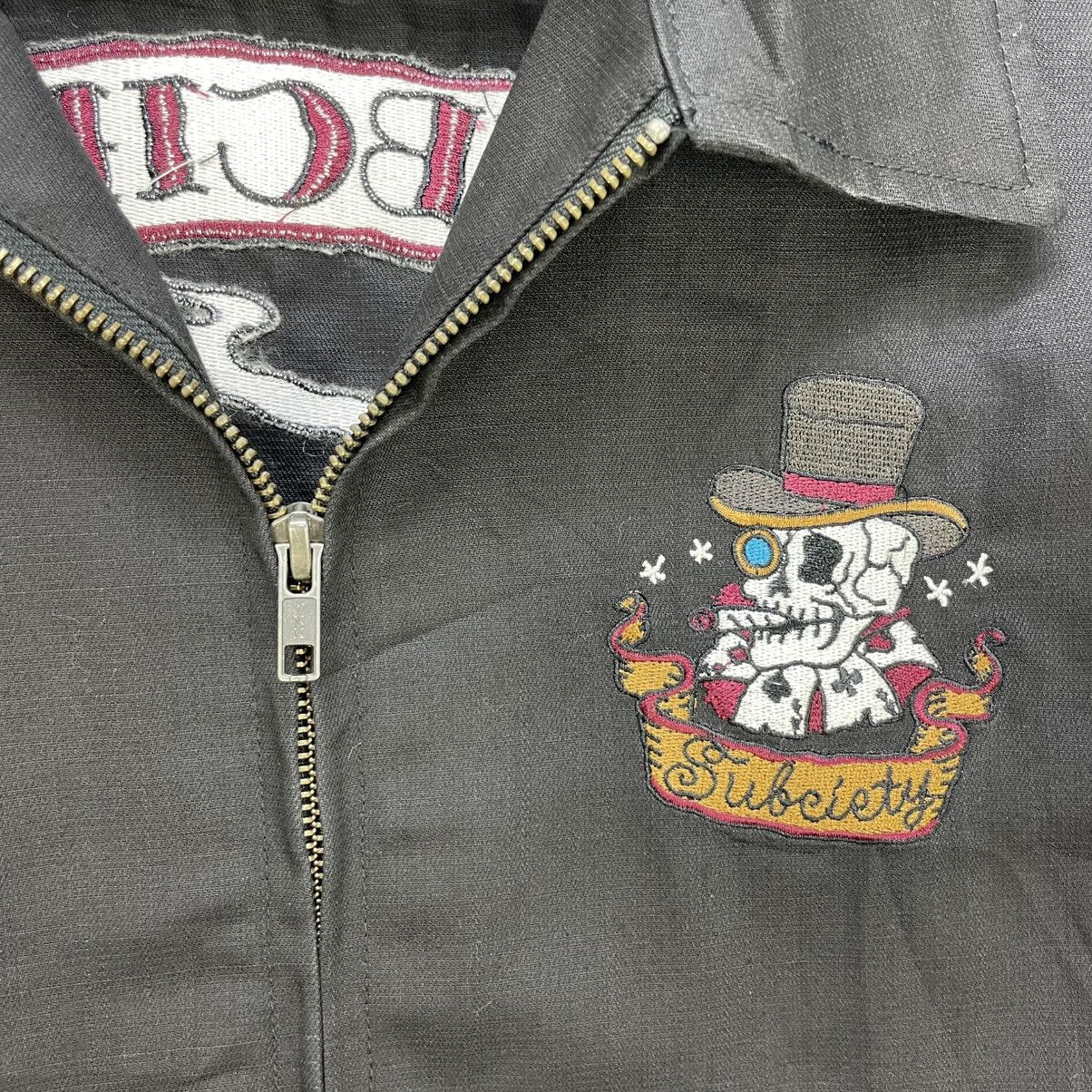 Ed Hardy 💥Subciety Eye Button Embroidered Skull Logo Size US L / EU 52-54 / 3 - 8 Thumbnail