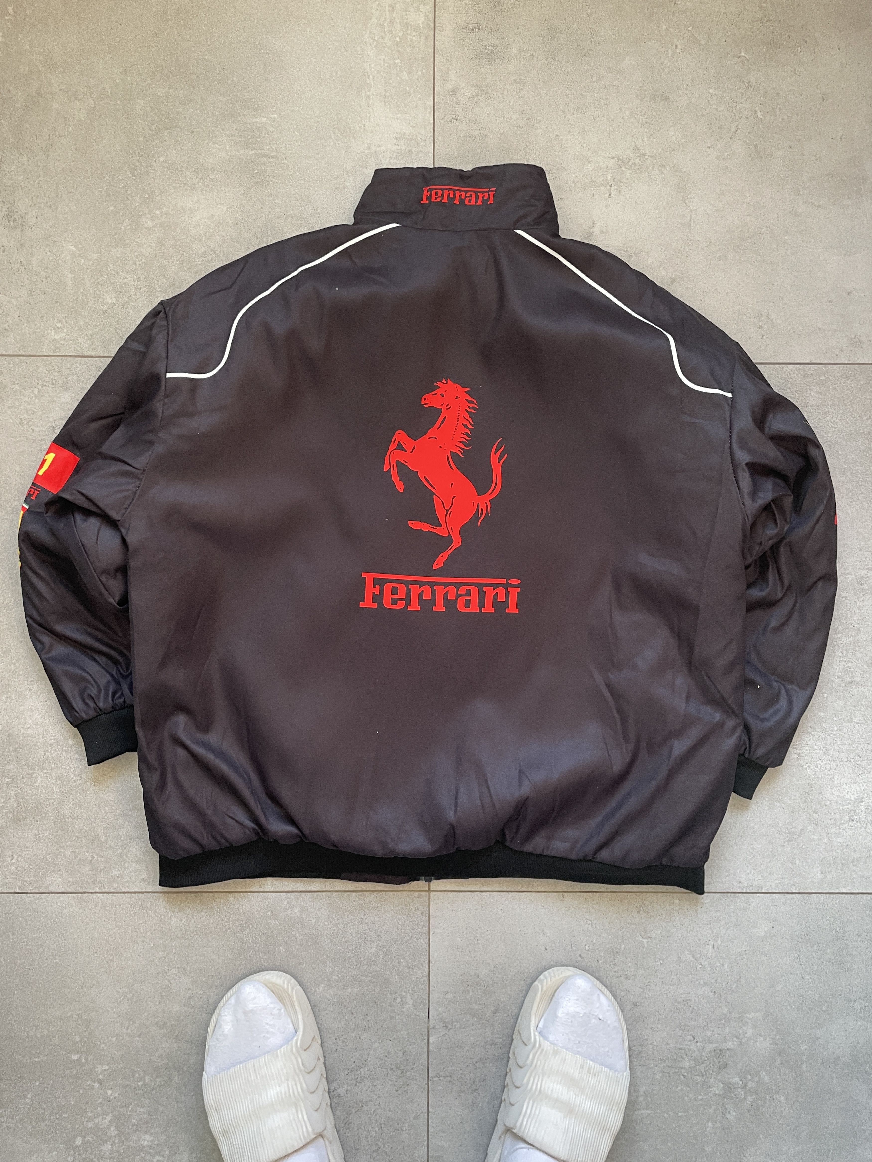 Ferrari MARLBORO FERRARI F1 FORMULA 1 RACING BLACK BOMBER JACKET Size US XL / EU 56 / 4 - 2 Thumbnail