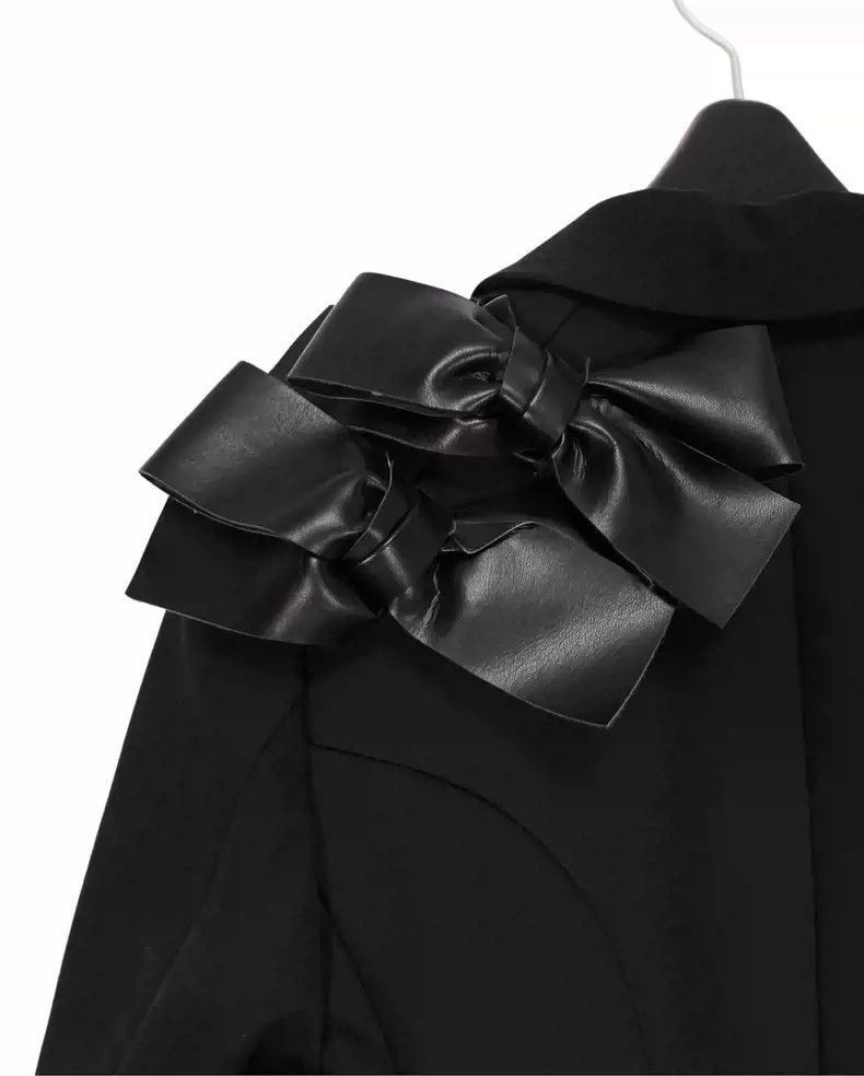 Comme des Garcons comme des garcons leather bow decorated tailcoat jacket-250 Size US XS / EU 42 / 0 - 7 Thumbnail