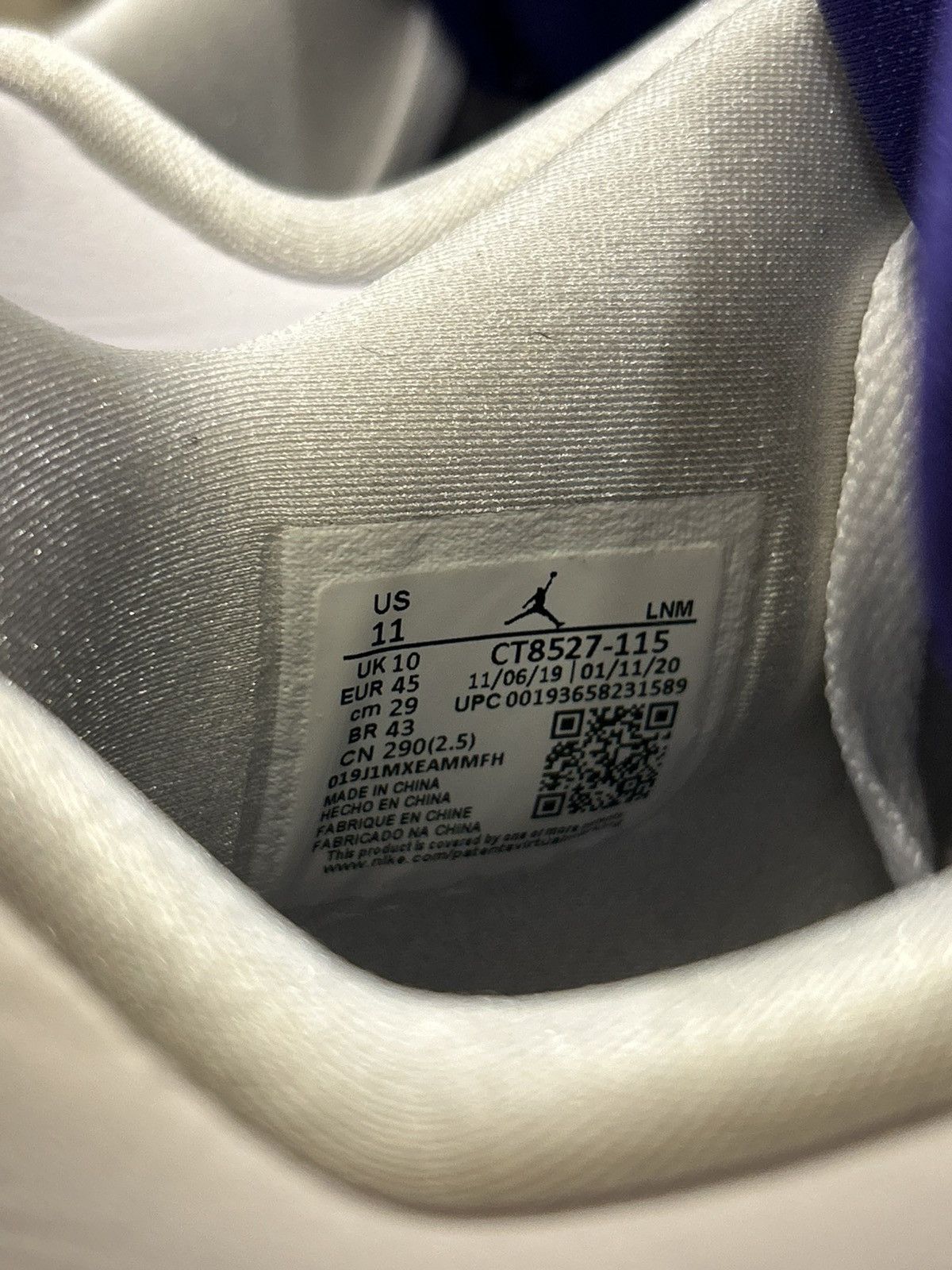 Jordan Brand Jordan 4 Retro ‘Metallic Purple’ Size US 11 / EU 44 - 6 Thumbnail