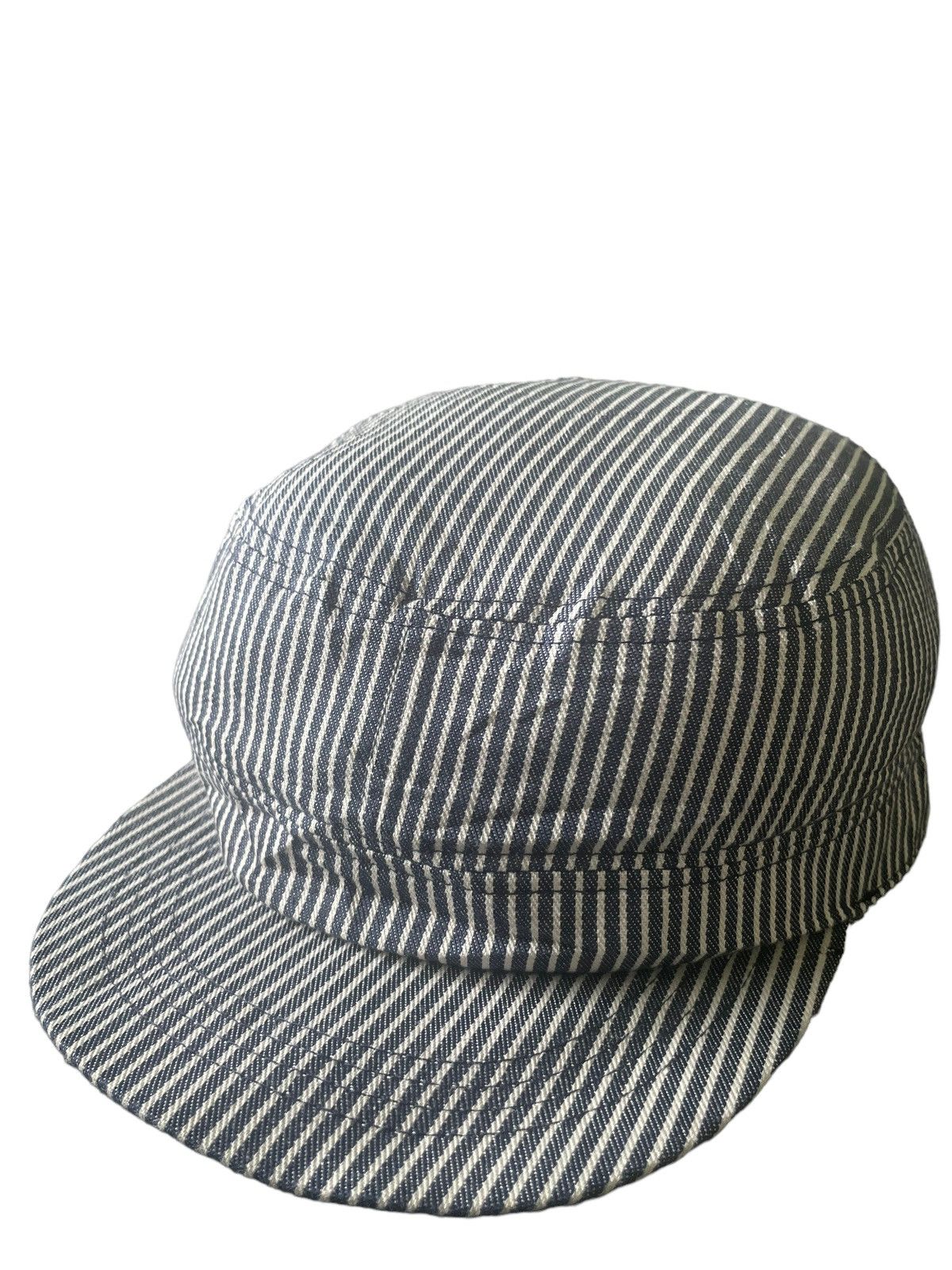 Japanese Brand Vintage Bonmax Hickory Workers Cap Size ONE SIZE - 2 Thumbnail