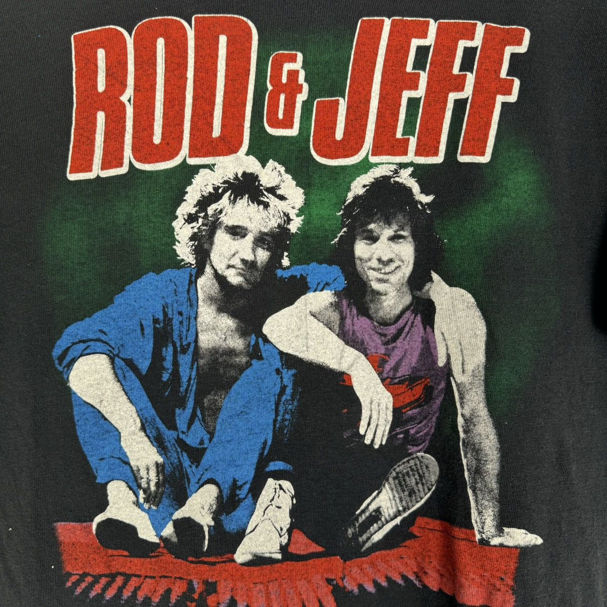 Band Tees Vintage 1984 Rod Stewart Jeff Beck Reunited T Shirt Size US S / EU 44-46 / 1 - 4 Thumbnail