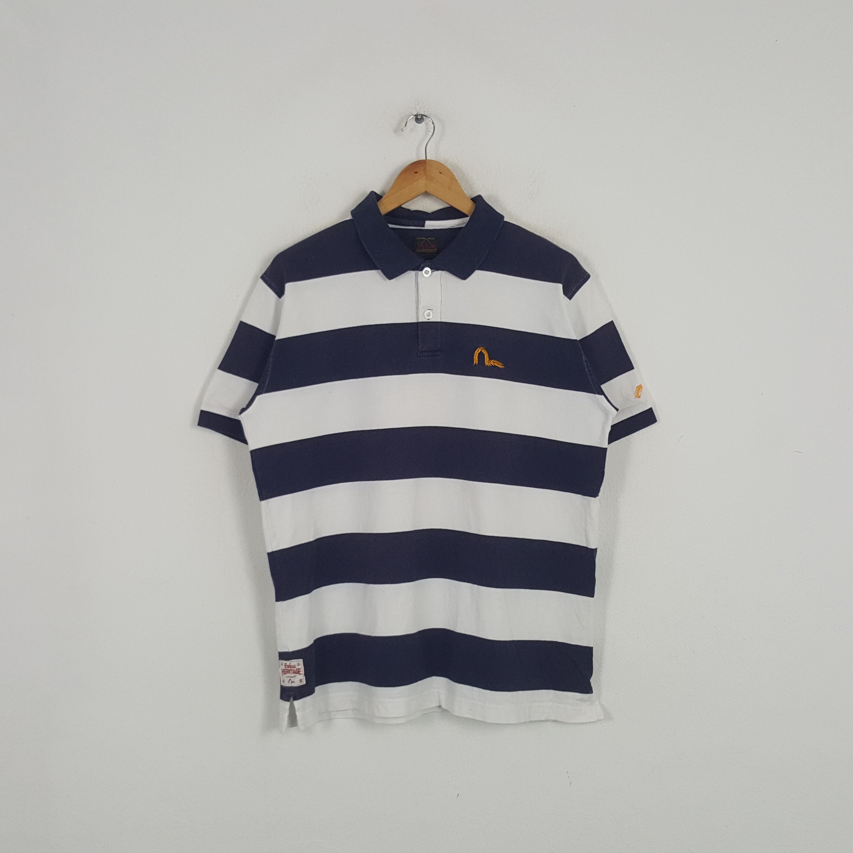 Japanese Brand × Vintage Vintage Evisu Japanese Brand Daicock Art Polos Size US L / EU 52-54 / 3 - 1 Thumbnail