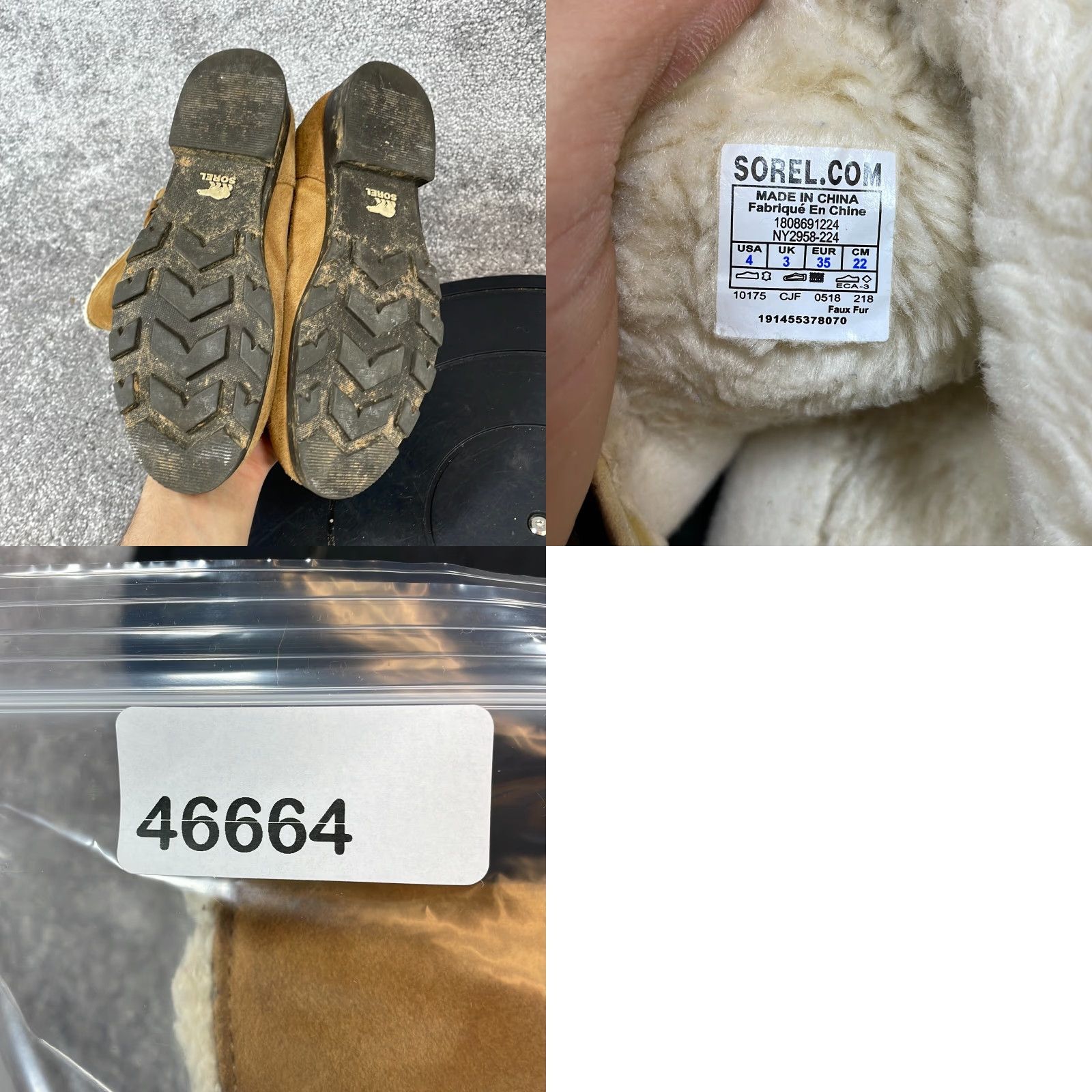 SOREL Sorel Boot Women - Emelie Foldover Mid Calf Zipper Snow Suede Brown 4 US 3 UK 35 EU Winter Casual Size US 5.5 / IT 35.5 - 8 Thumbnail