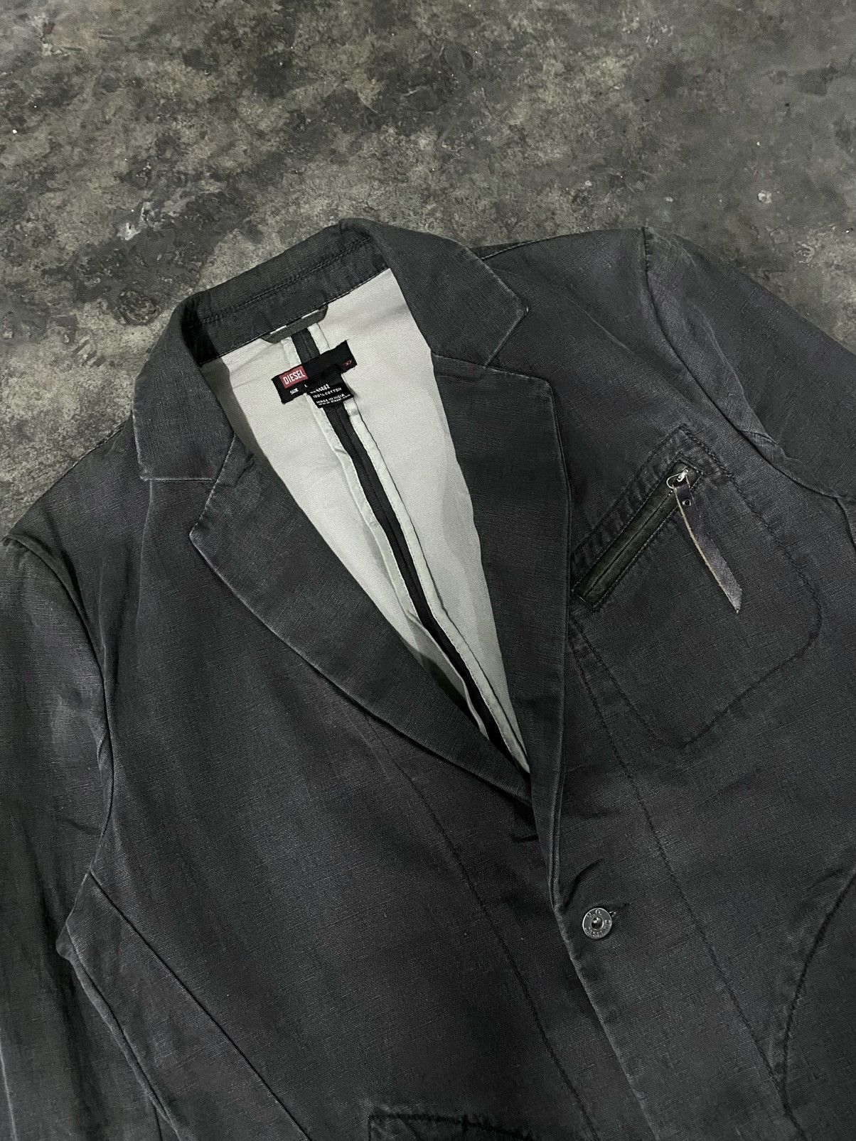 Diesel Vintage Diesel Denim Blazer Jacket Size US L / EU 52-54 / 3 - 4 Thumbnail