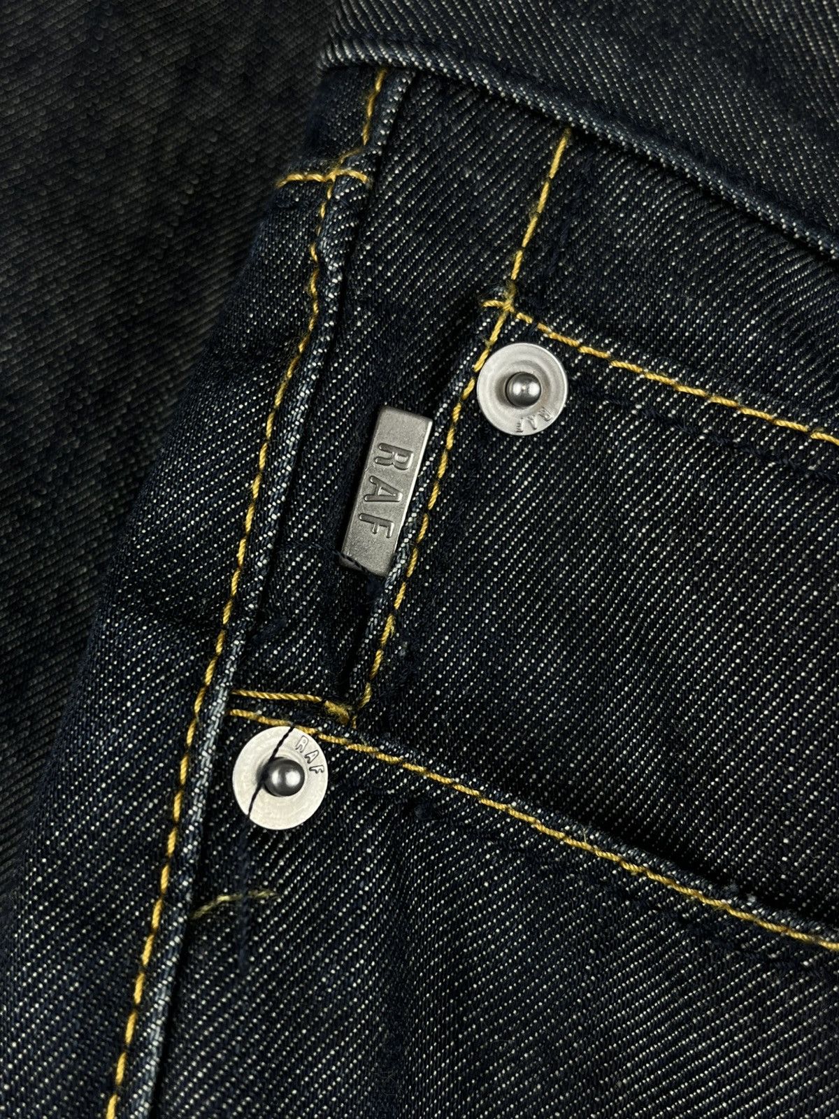 Raf Simons Raf By Raf Simons Curved Leg Indigo Patch Denim Jeans Size US 28 / EU 44 - 5 Thumbnail