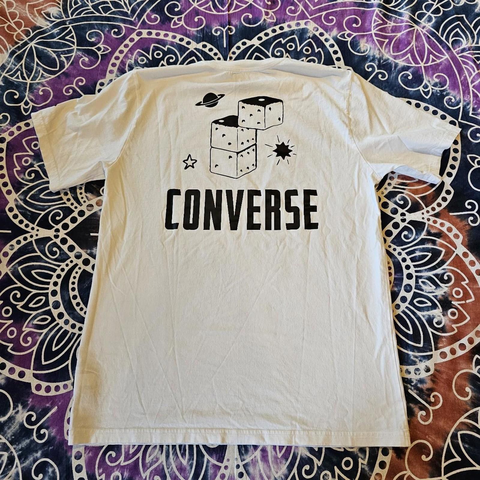 Converse Converse Black and White Tshirt Size US L / EU 52-54 / 3 - 7 Thumbnail