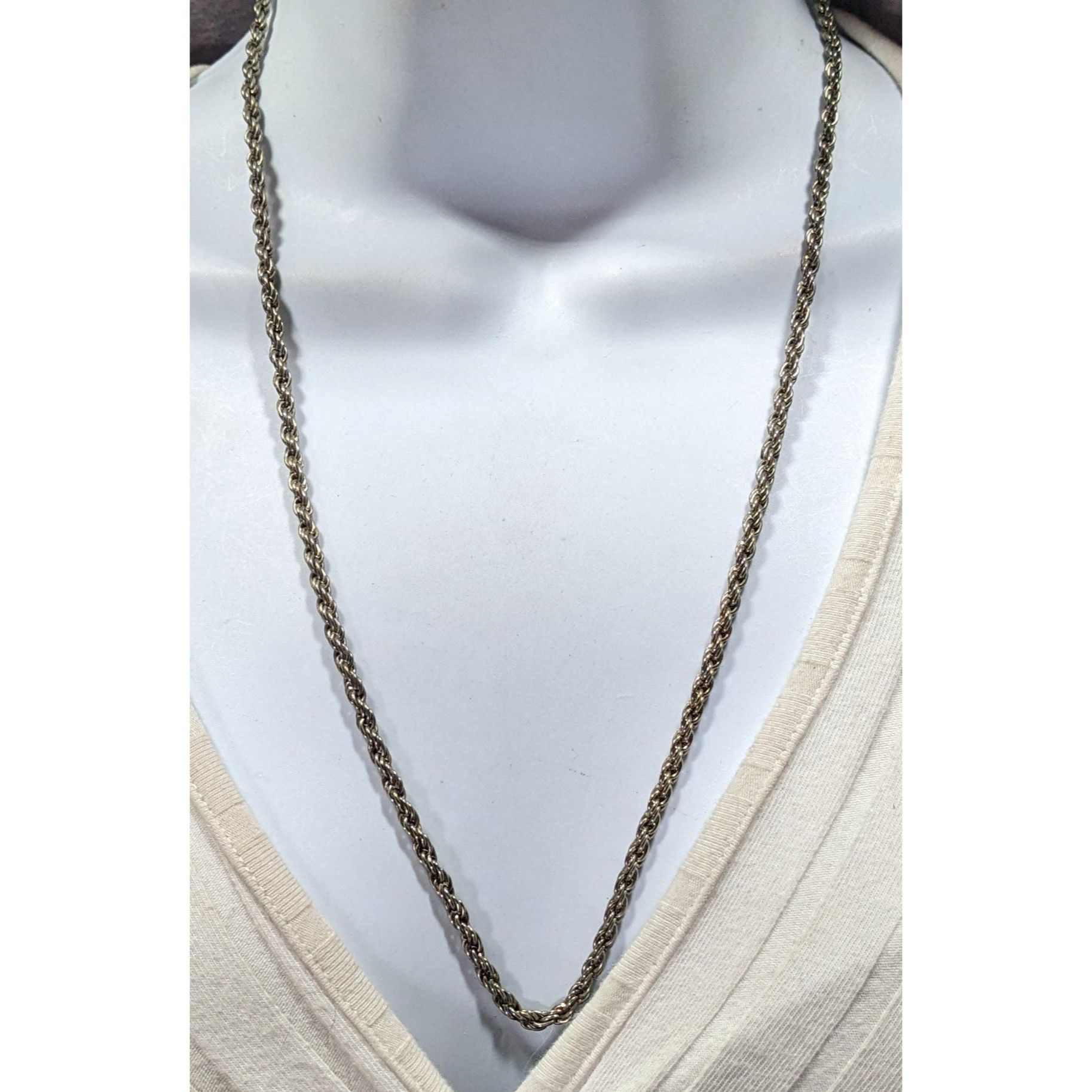 Other Classic Casual Silver Tone Wheat Chain Necklace Size ONE SIZE - 2 Thumbnail