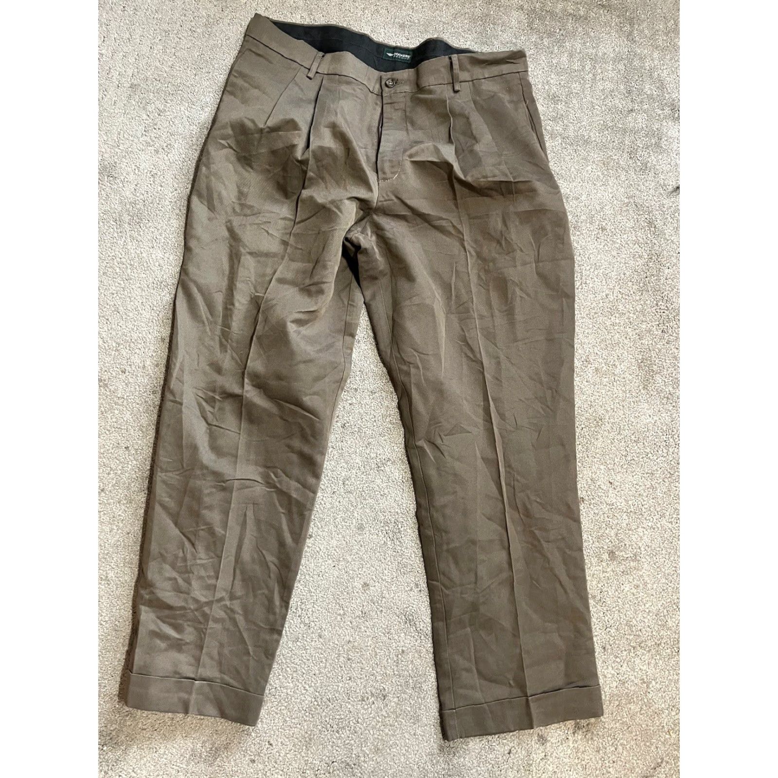 Dockers DOCKERS Pants Khaki Men’s Straight Leg Size 38 EUC 38x30 Brown Pleated Front Vintage No 30 Inseam Mens Size US 38 / EU 54 - 3 Thumbnail