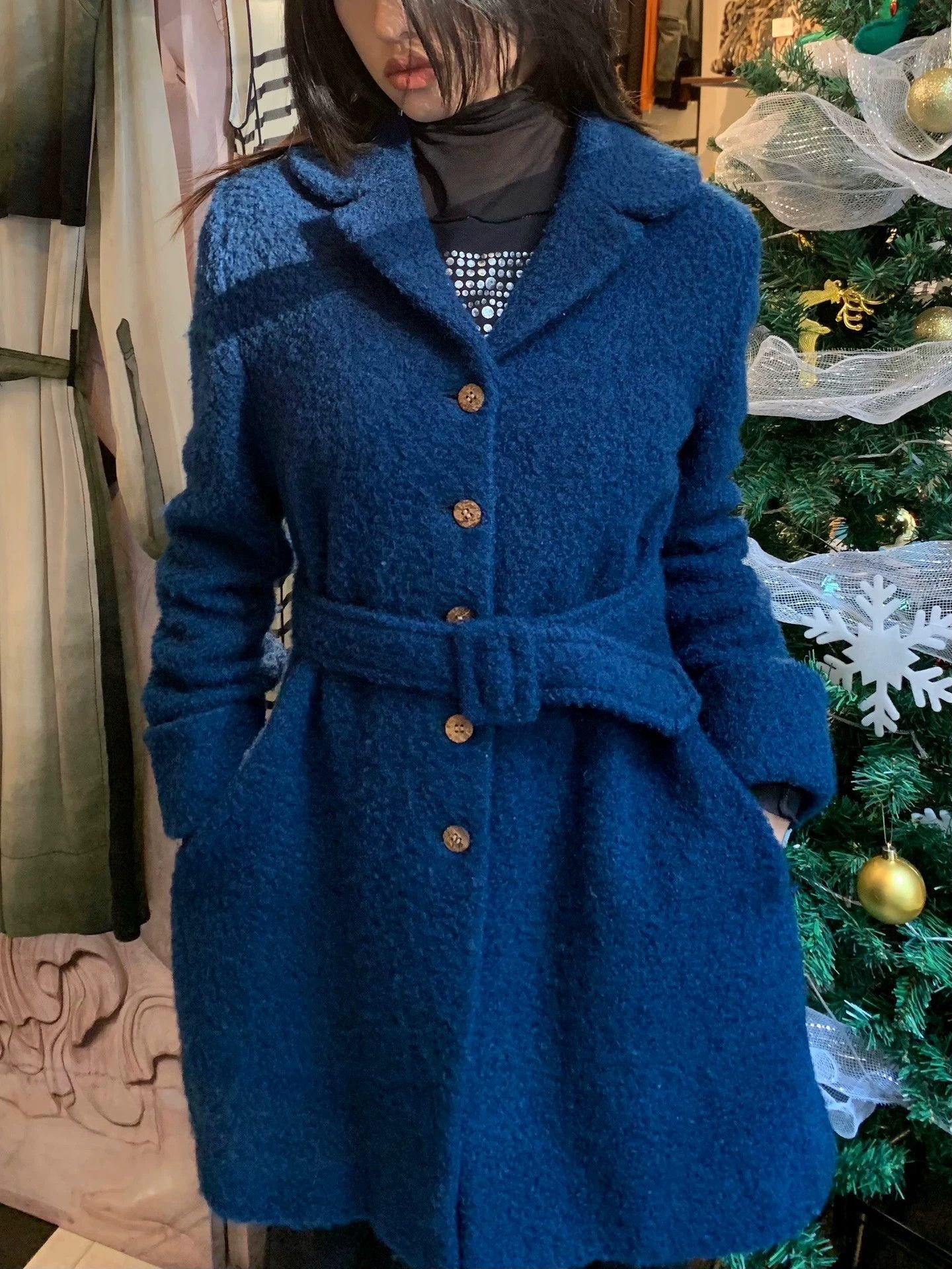 Other Jocomomola Royal Blue Wool Coat Size 40 Size S / US 4 / IT 40 - 5 Thumbnail