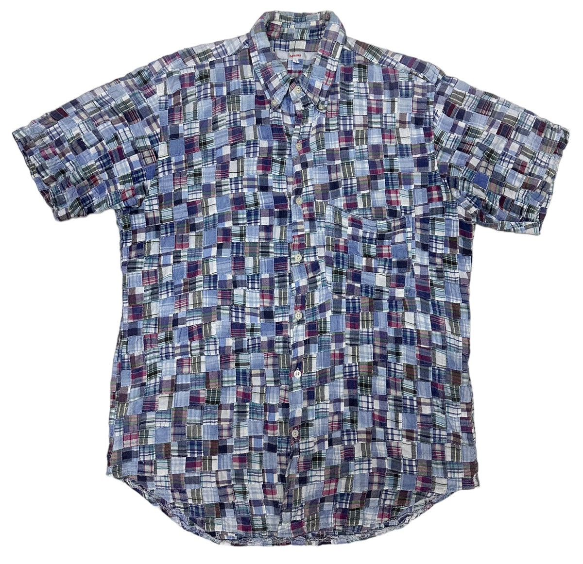 image of Grailog Beams Plus Edition "kamakura" Patchwork B/d Shirt, Men's (Size Medium)