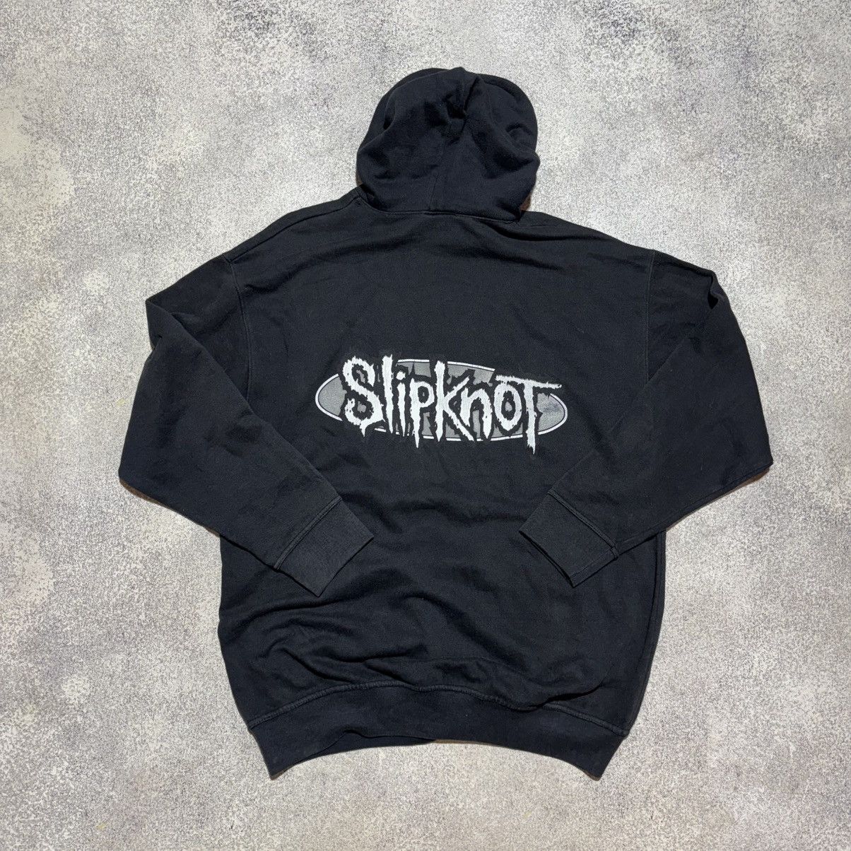 Band Tees × Slipknot × Vintage Vintage Slipknot 90s Rock Band Black Hoodie Men’s Size XL Size US XL / EU 56 / 4 - 8 Thumbnail