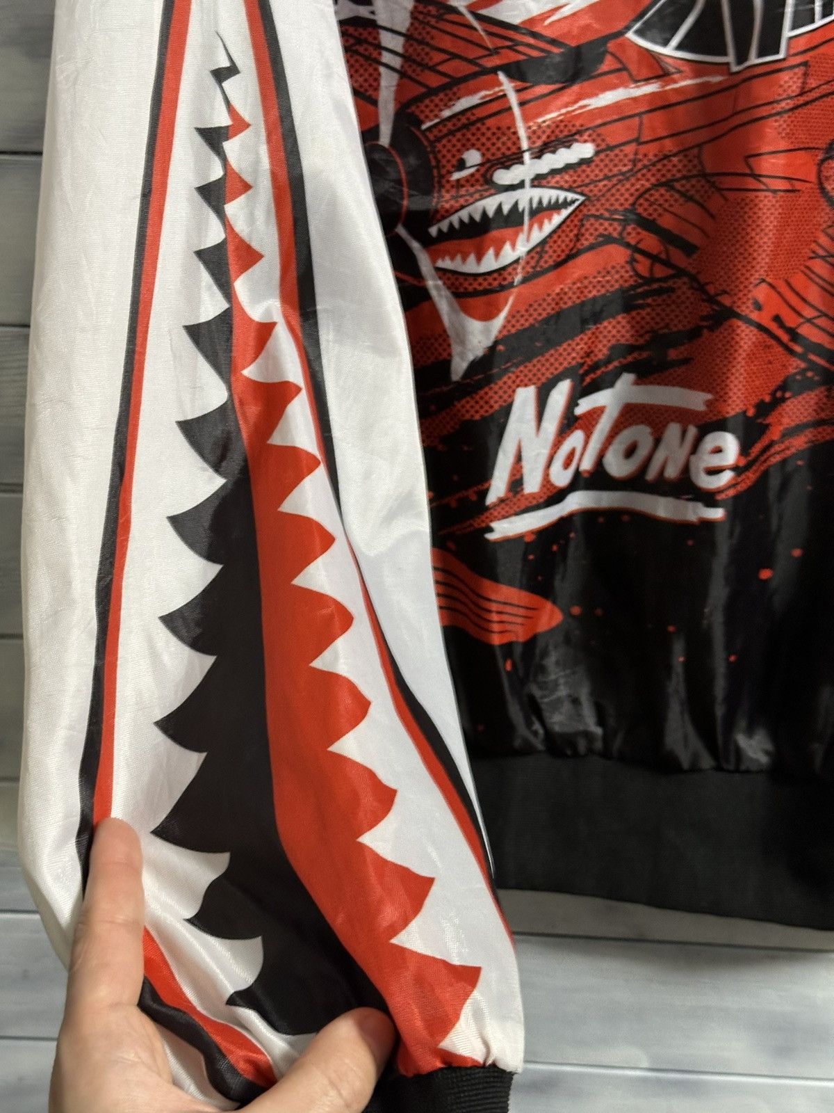 Japanese Brand Rare Vintage Bomber Warhawk Frontline Combat Notone USA Size US XL / EU 56 / 4 - 4 Thumbnail